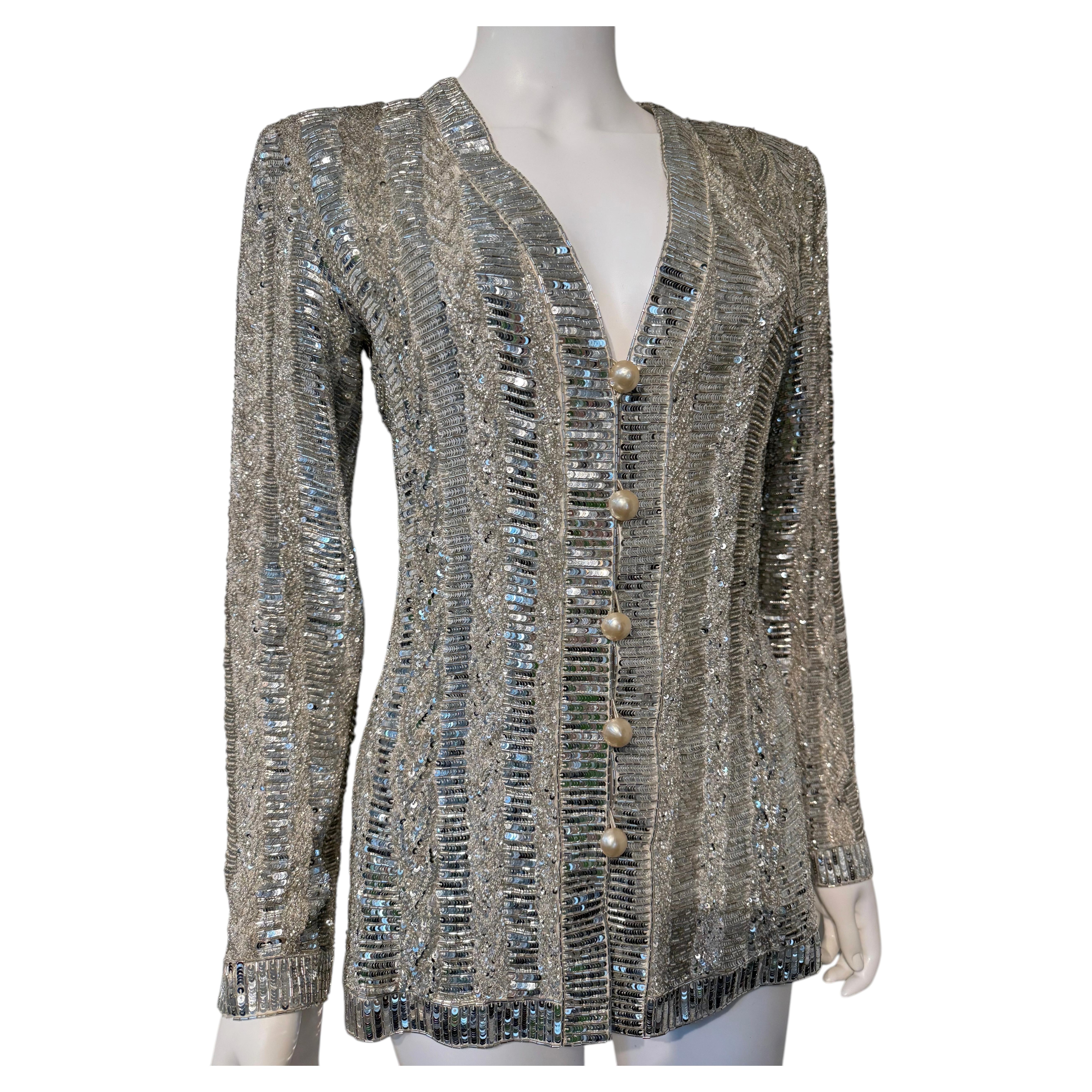 Yves Saint Laurent Cruise 1998 Hand-Beaded & Embroidered Numbered Jacket