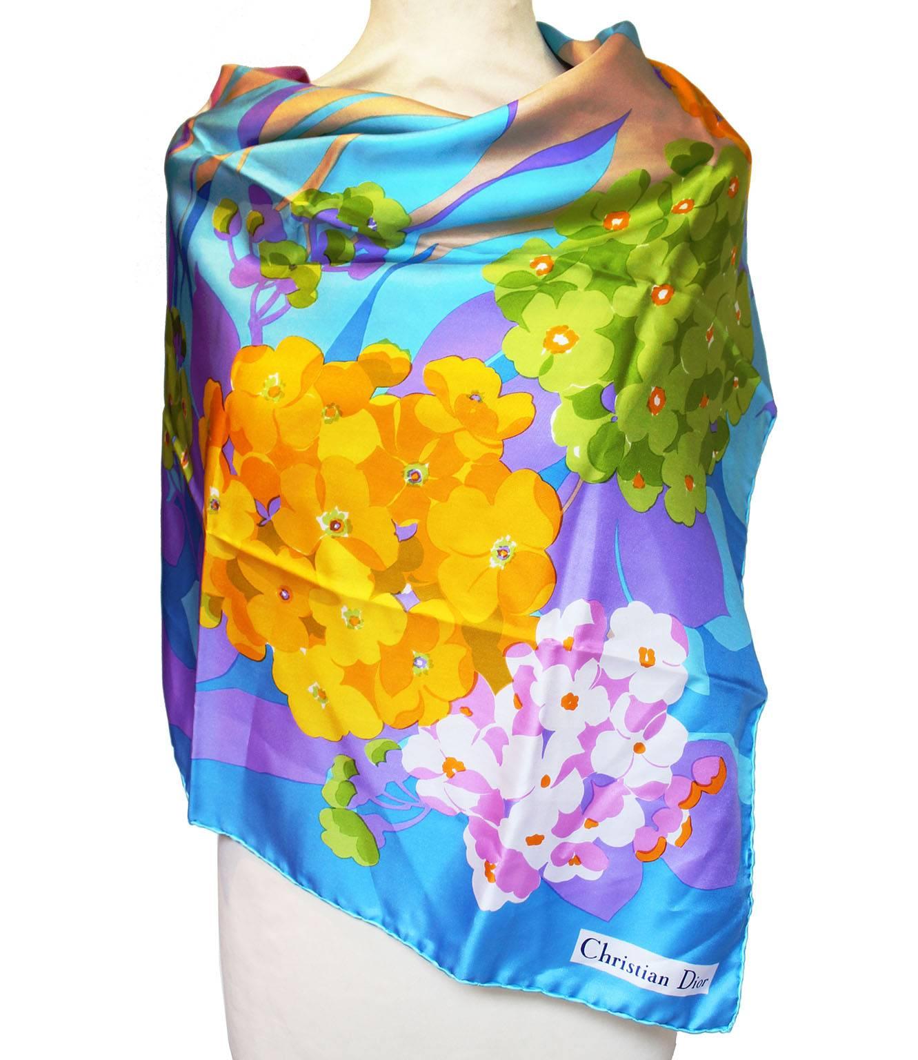 Women's Christian Dior  Hand Rolled Silk Scarf