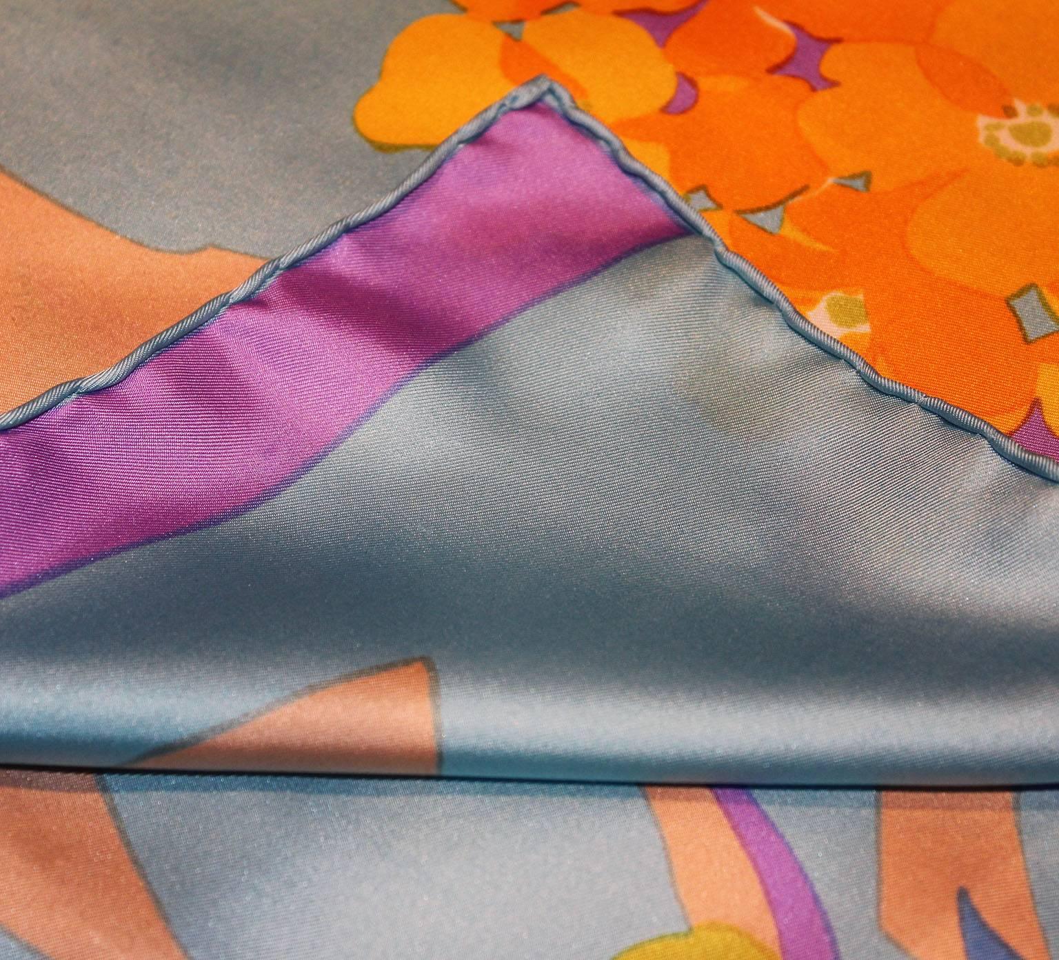 Christian Dior  Hand Rolled Silk Scarf 3