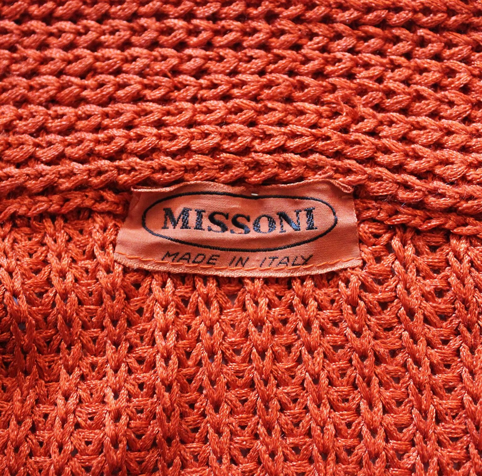 1990s Missoni Burnt Orange Knitted Three Piece Outfit. 4