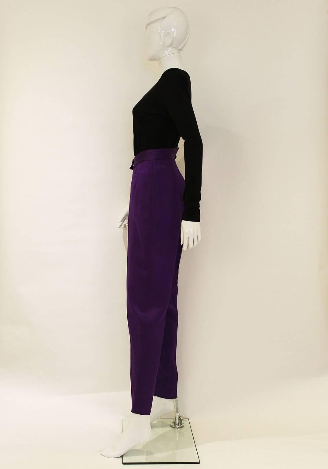 Purple Vivienne Westwood Satin Trousers