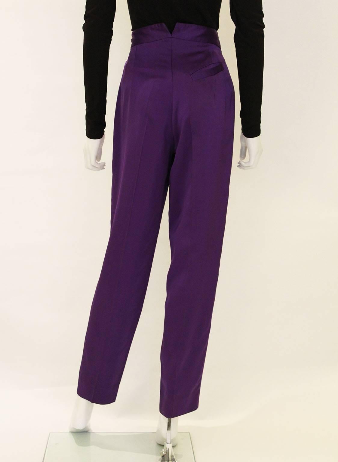 Vivienne Westwood Satin Trousers In Excellent Condition In London, GB