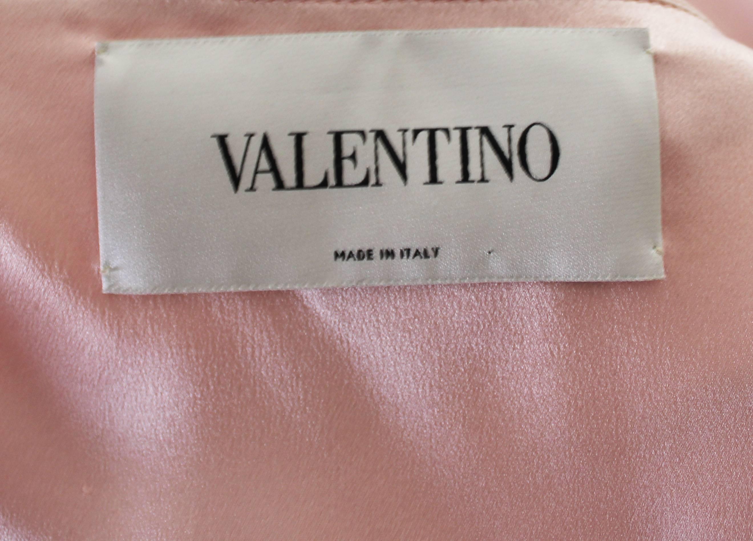 Mid 2000s Valentino Blush Pink Asymmetric Cocktail Dress 4