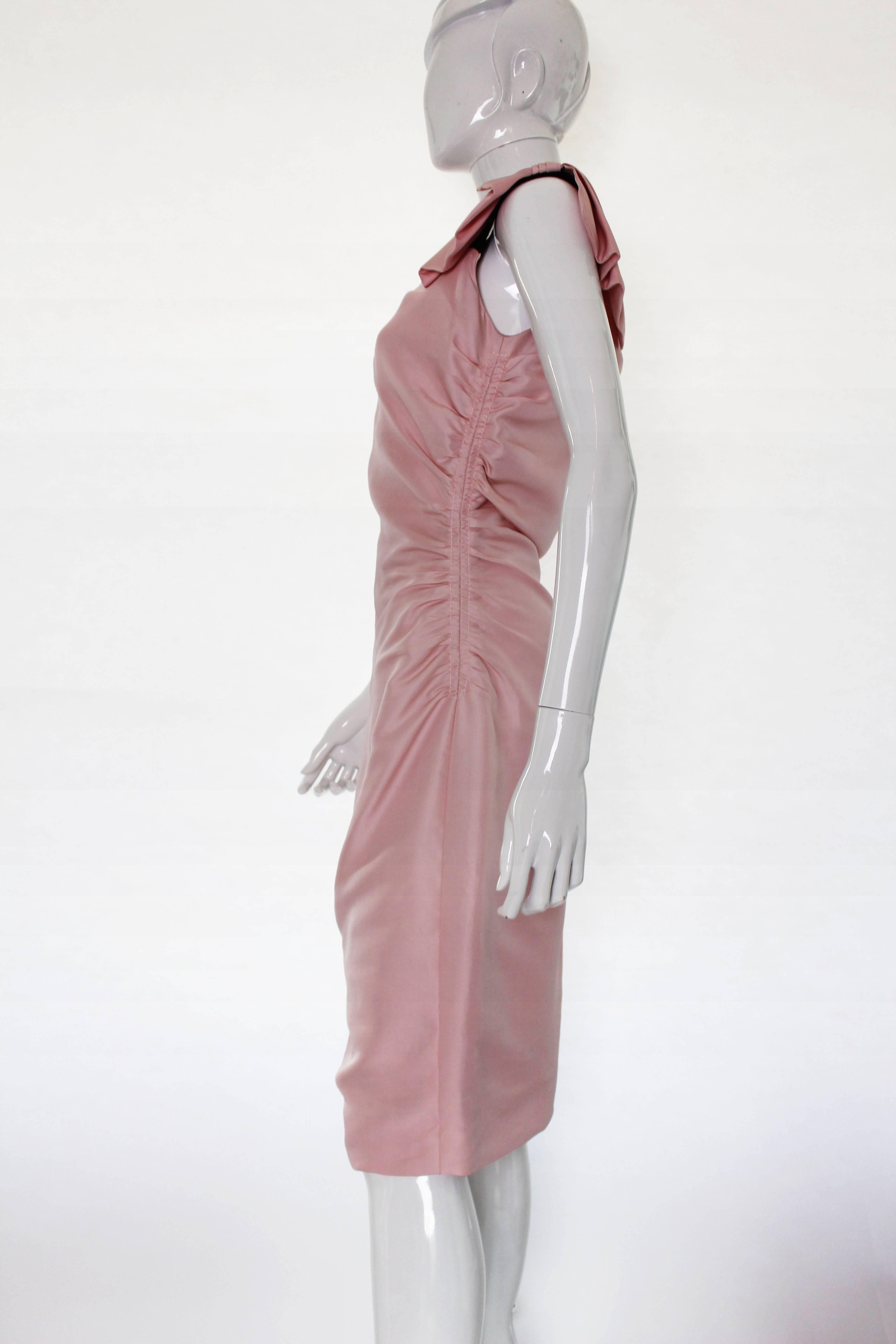 Women's Mid 2000s Valentino Blush Pink Asymmetric Cocktail Dress