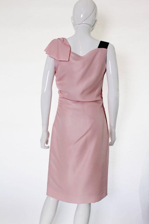 Mid 2000s Valentino Blush Pink Asymmetric Cocktail Dress at 1stdibs