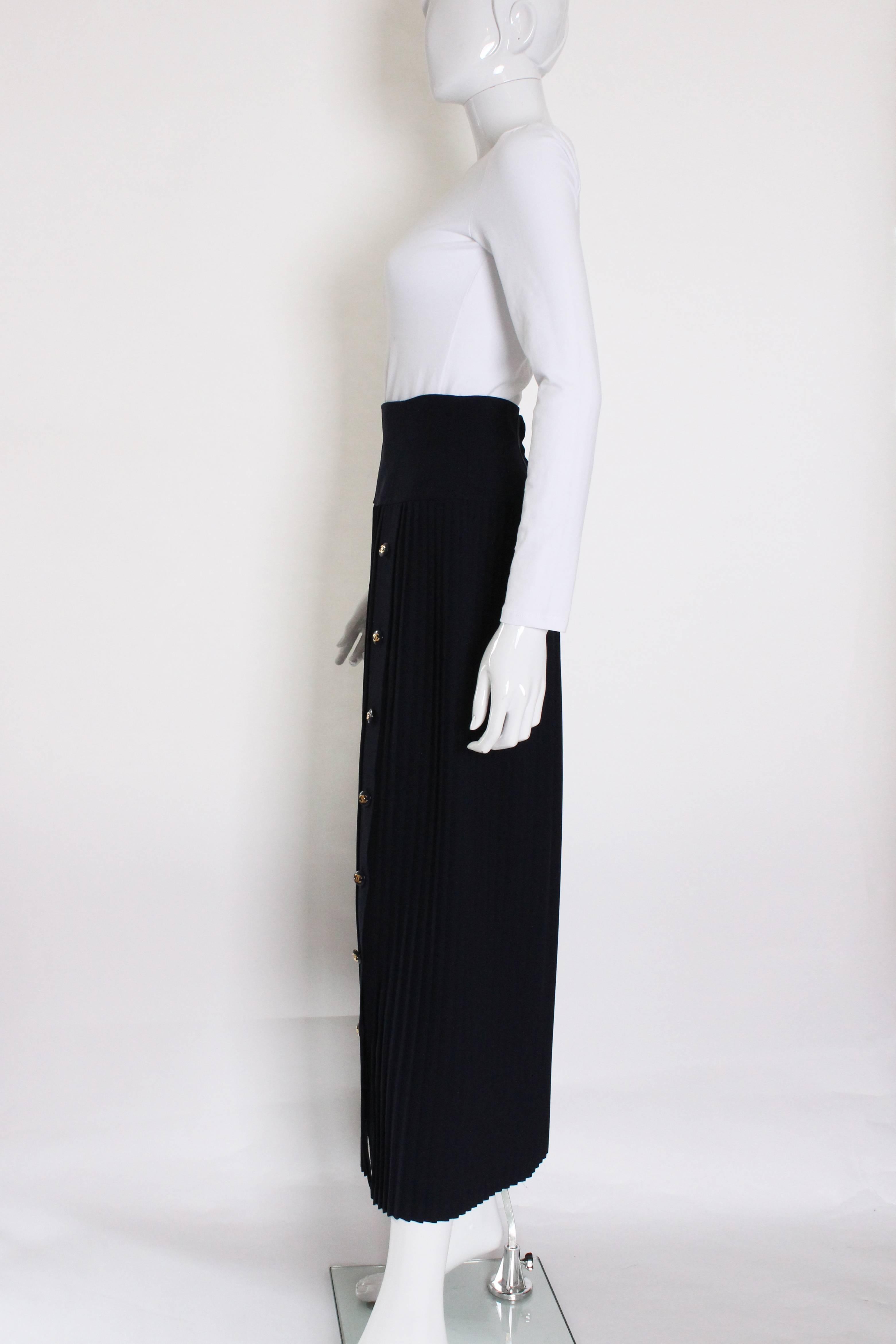 Women's 1990s Chanel Pleated Skirt