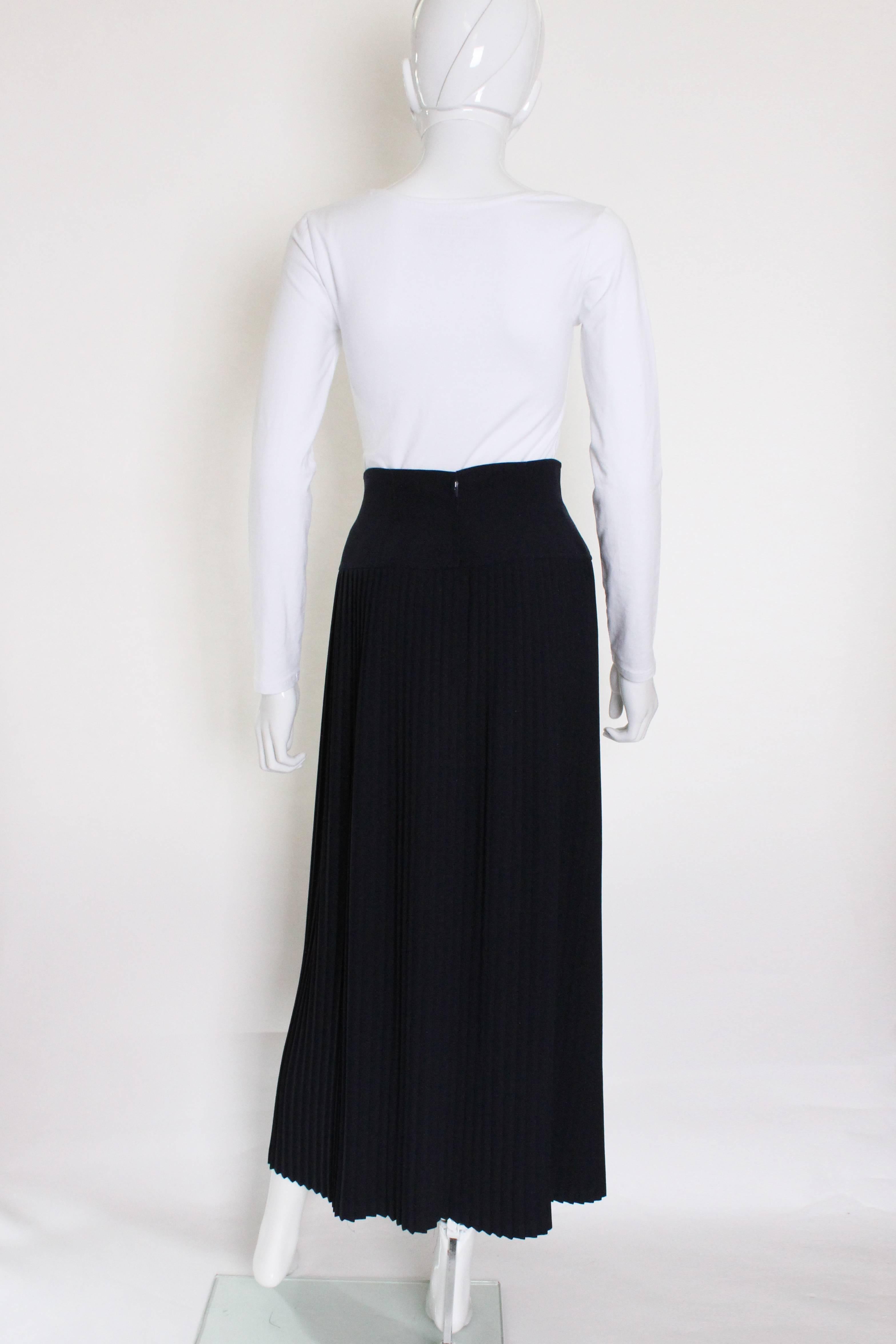 1990s Chanel Pleated Skirt 1