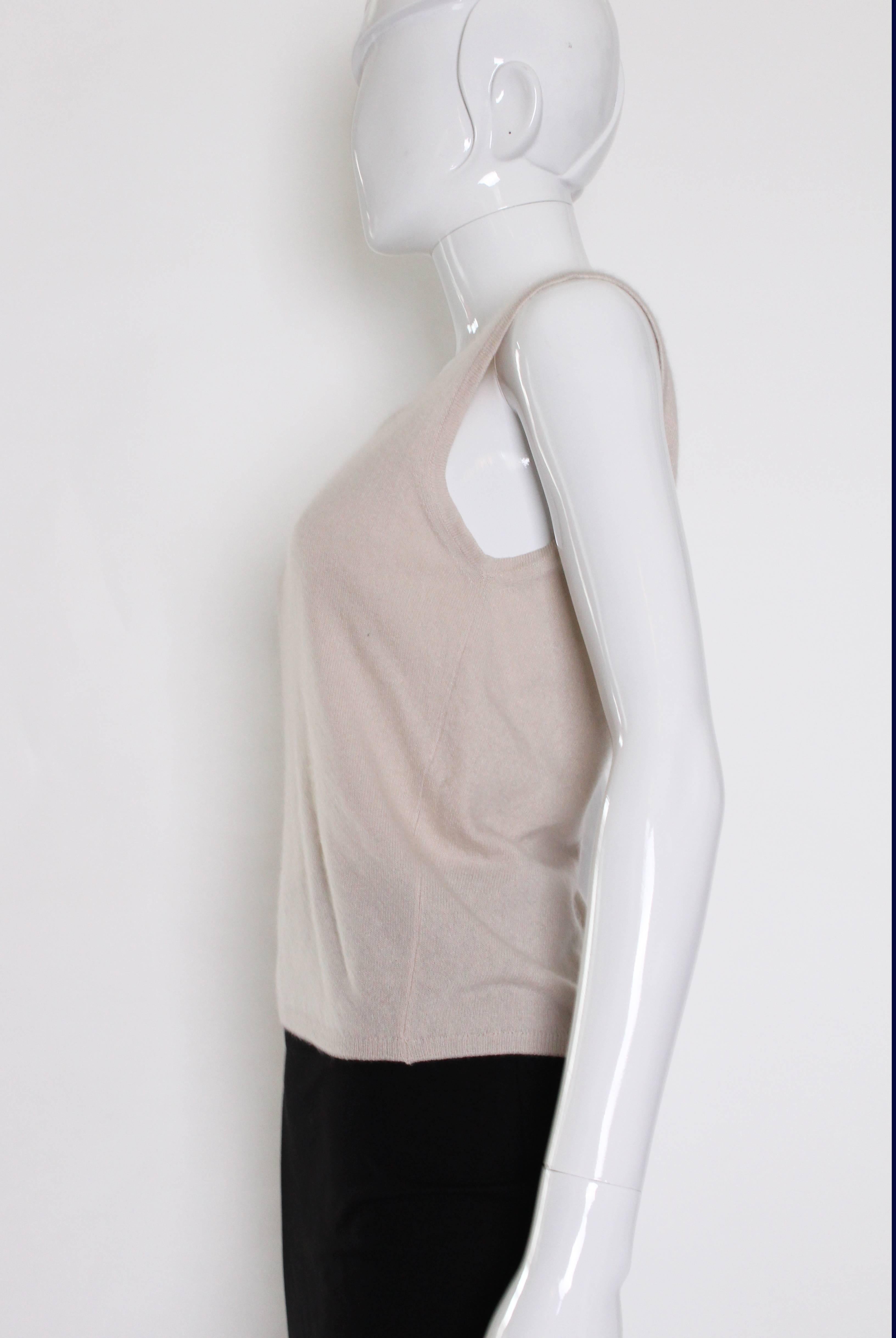 Chanel Cashmere Tank In Excellent Condition In London, GB