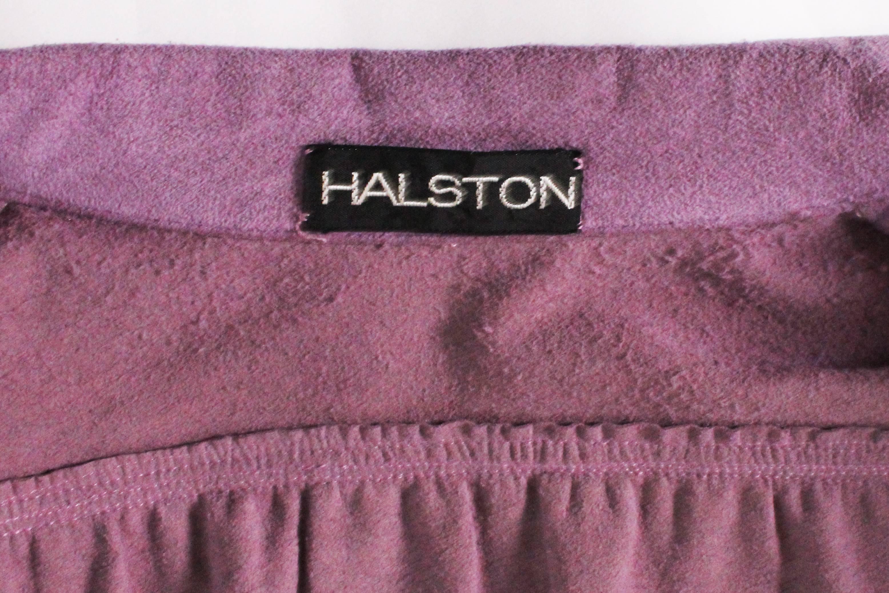 Gray Halston Ultrasuede Coatdress, 1970s 