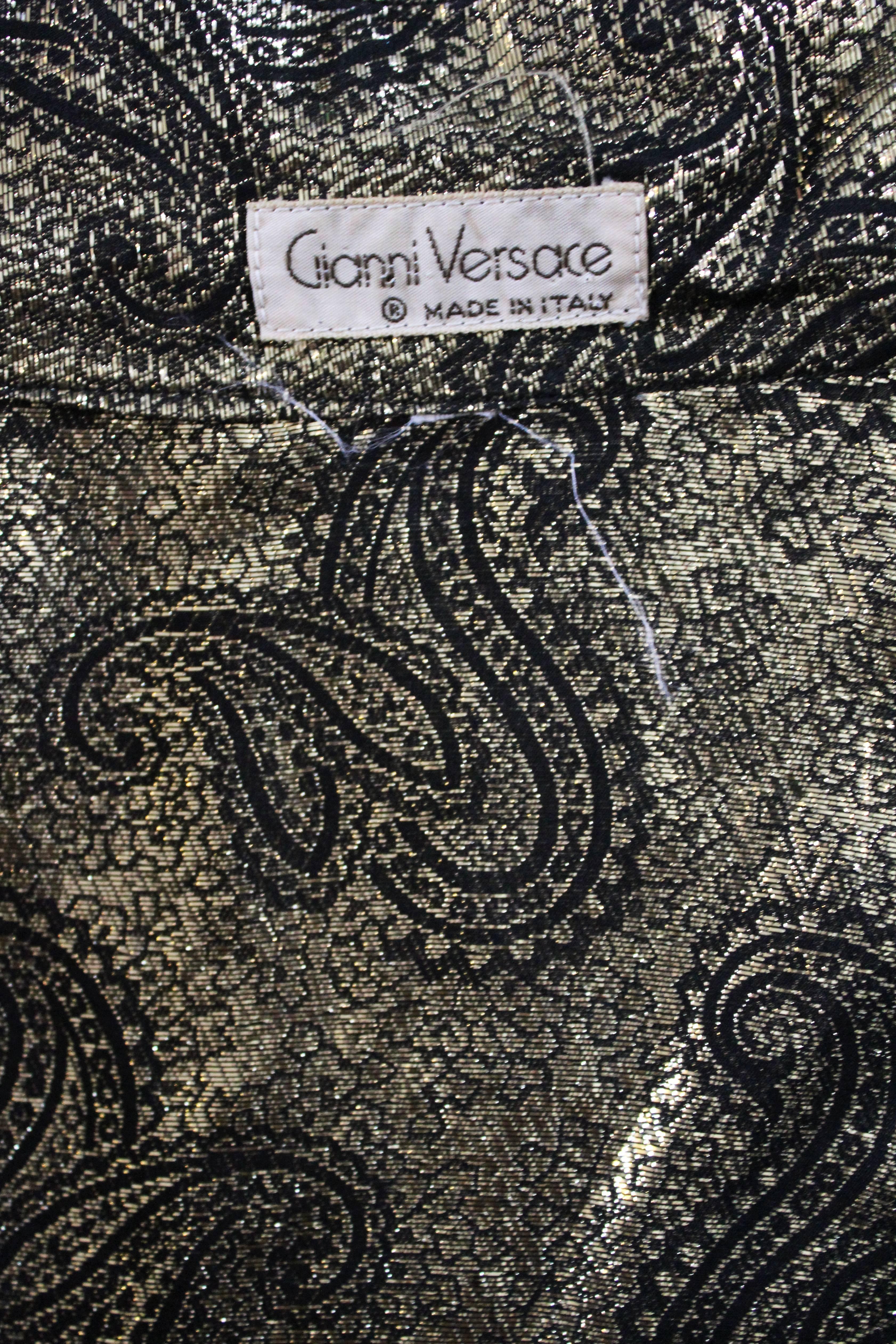 Gianni Versace Lame Evening Jacket /Shirt 1