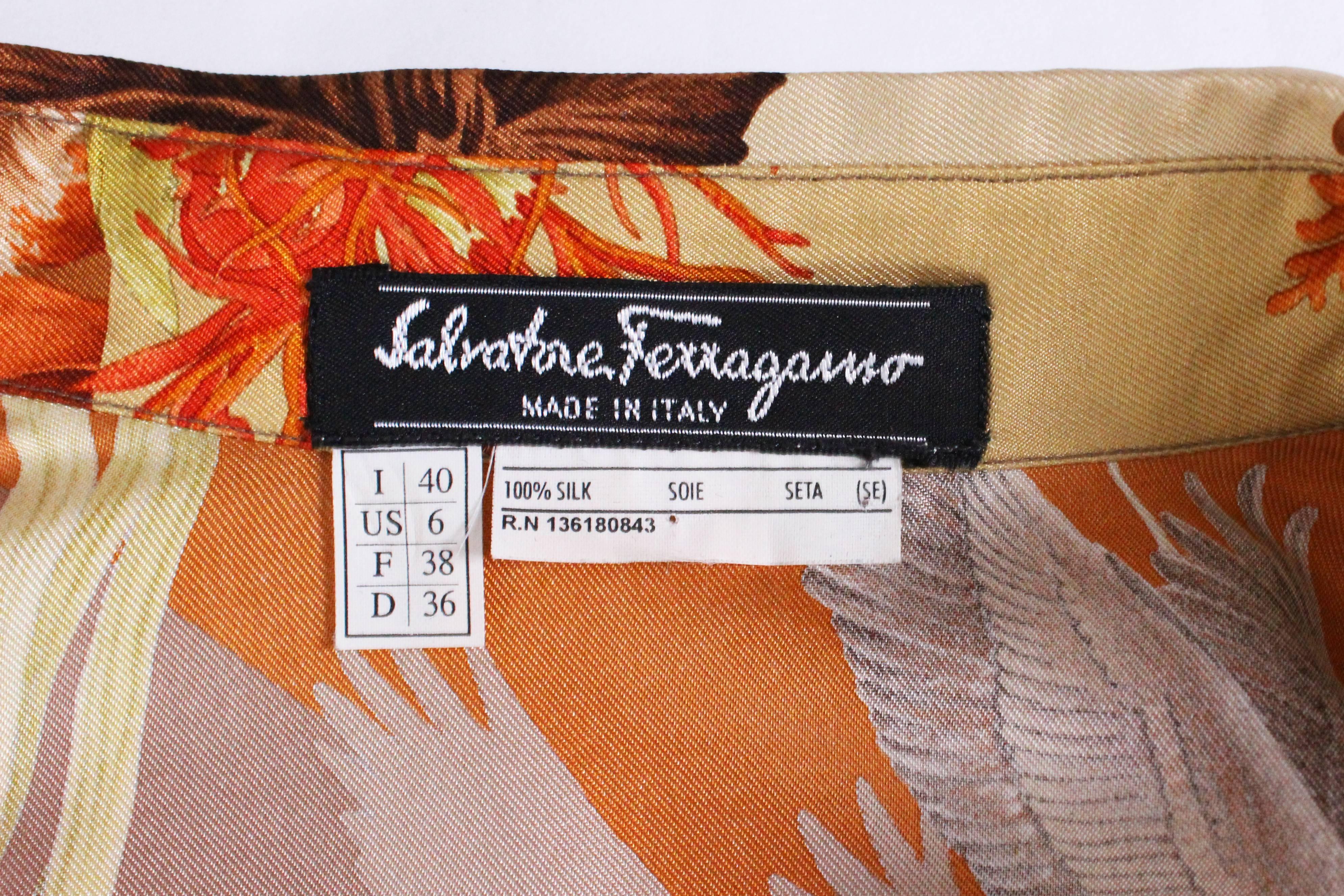 Salvatore Ferragamo Silk Overshirt  5