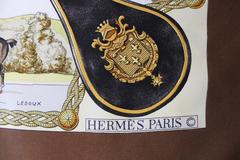 1980s Hermes "Grands Attelages'' Silk Scarf