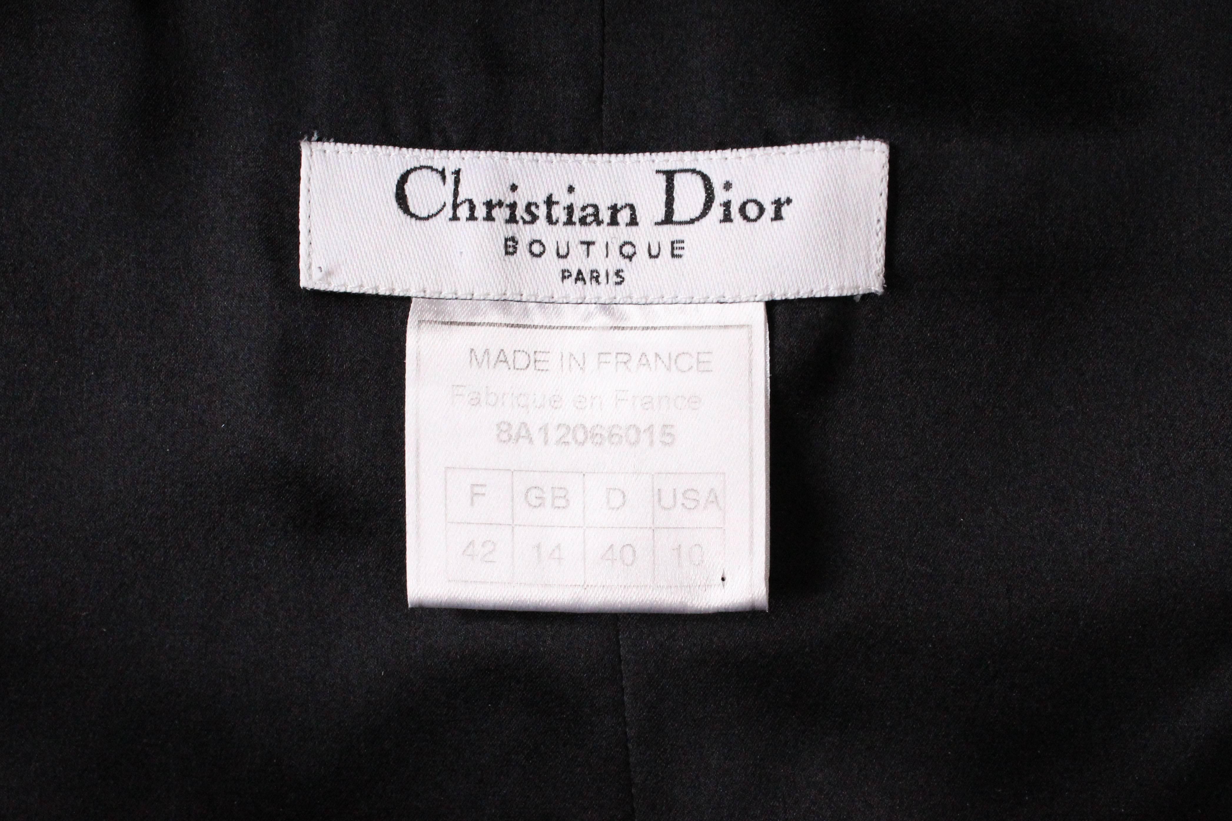 Vintage Christian Dior Boutique Paris,  Wool and Silk Slip Dress In Excellent Condition In London, GB