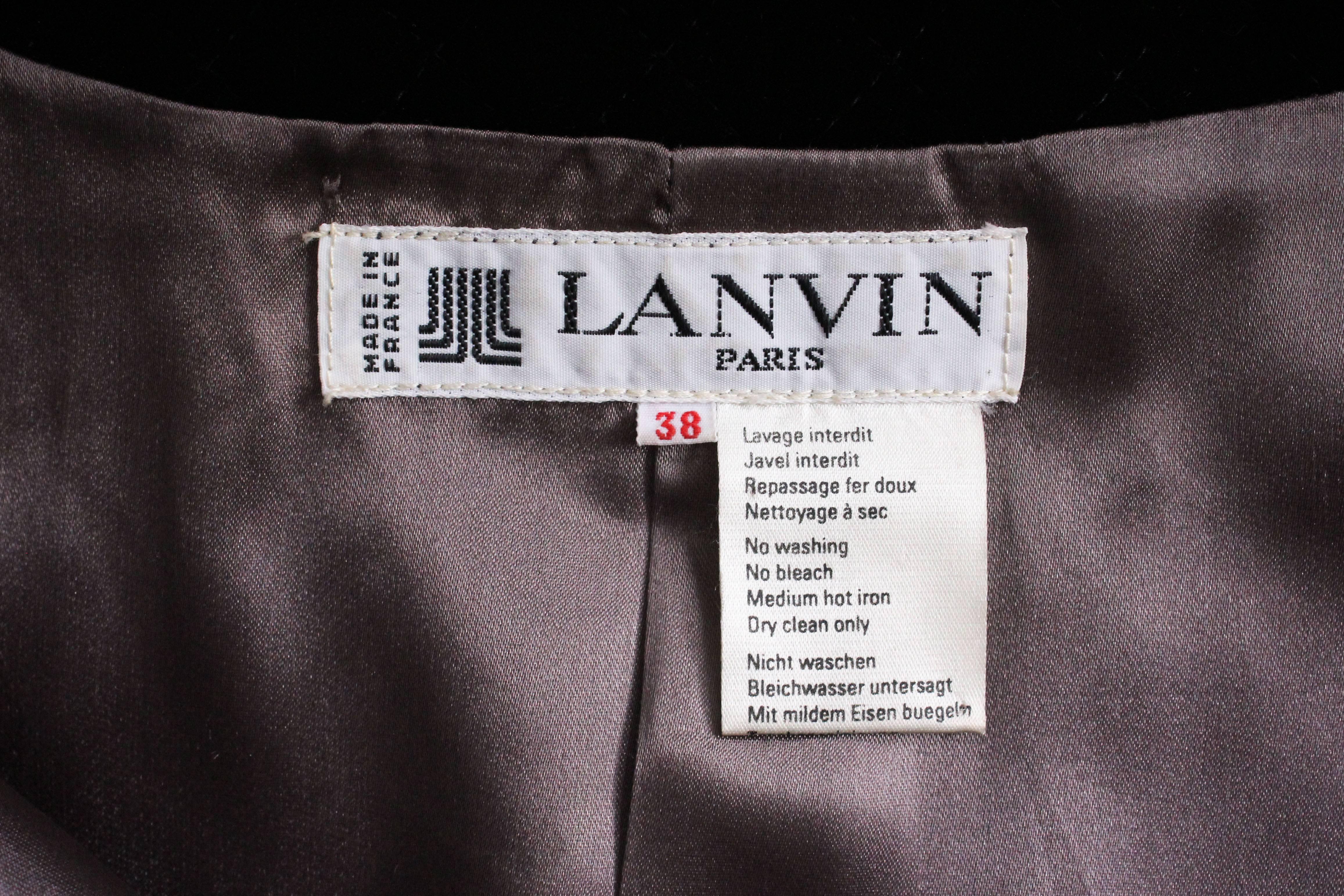 1990s Lanvin Paris Evening Coat 5