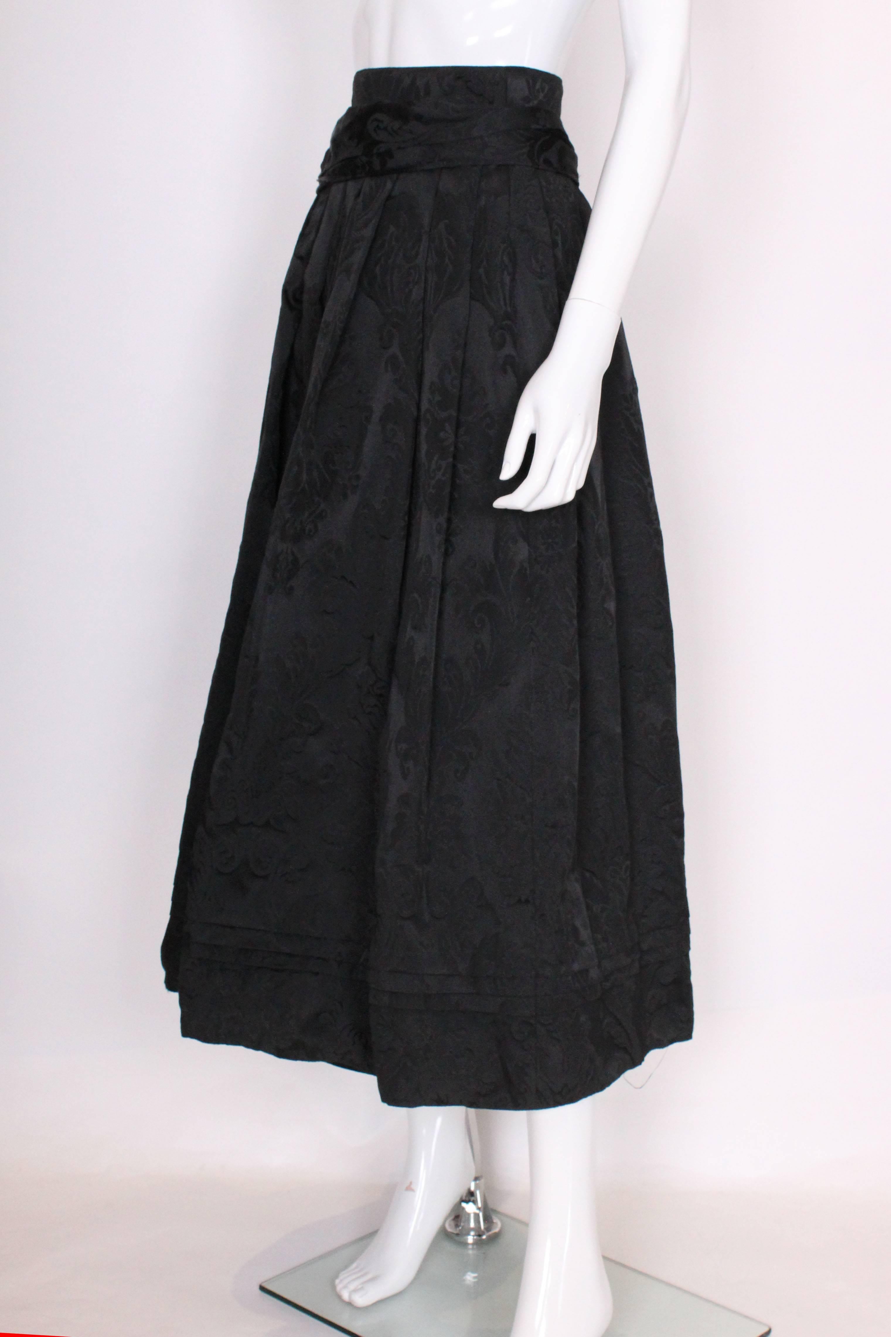 Black Evening Skirt by Louis Feraud In Excellent Condition In London, GB