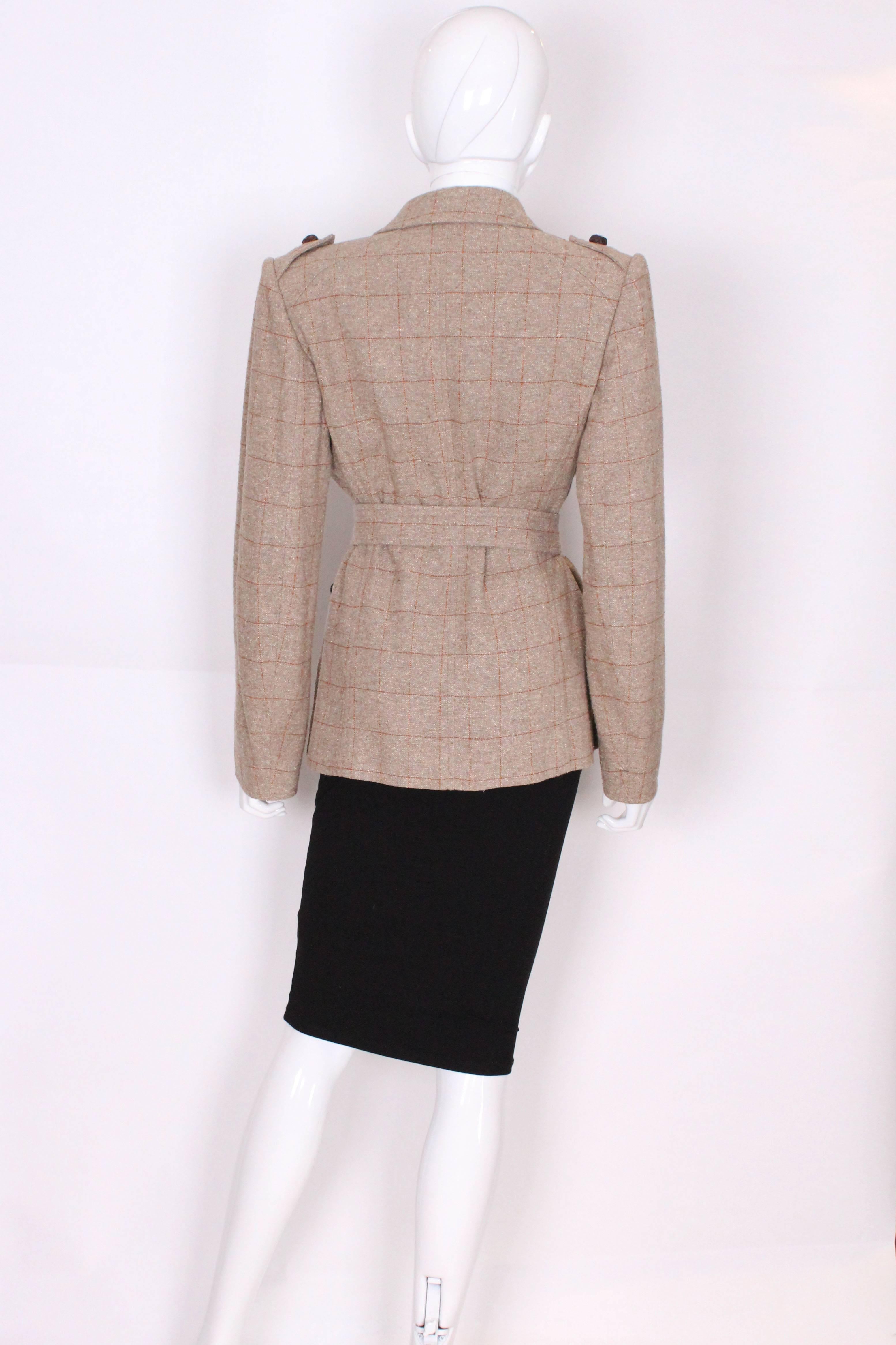 Women's Yves Saint Laurent Linen/Silk Mix Jacket