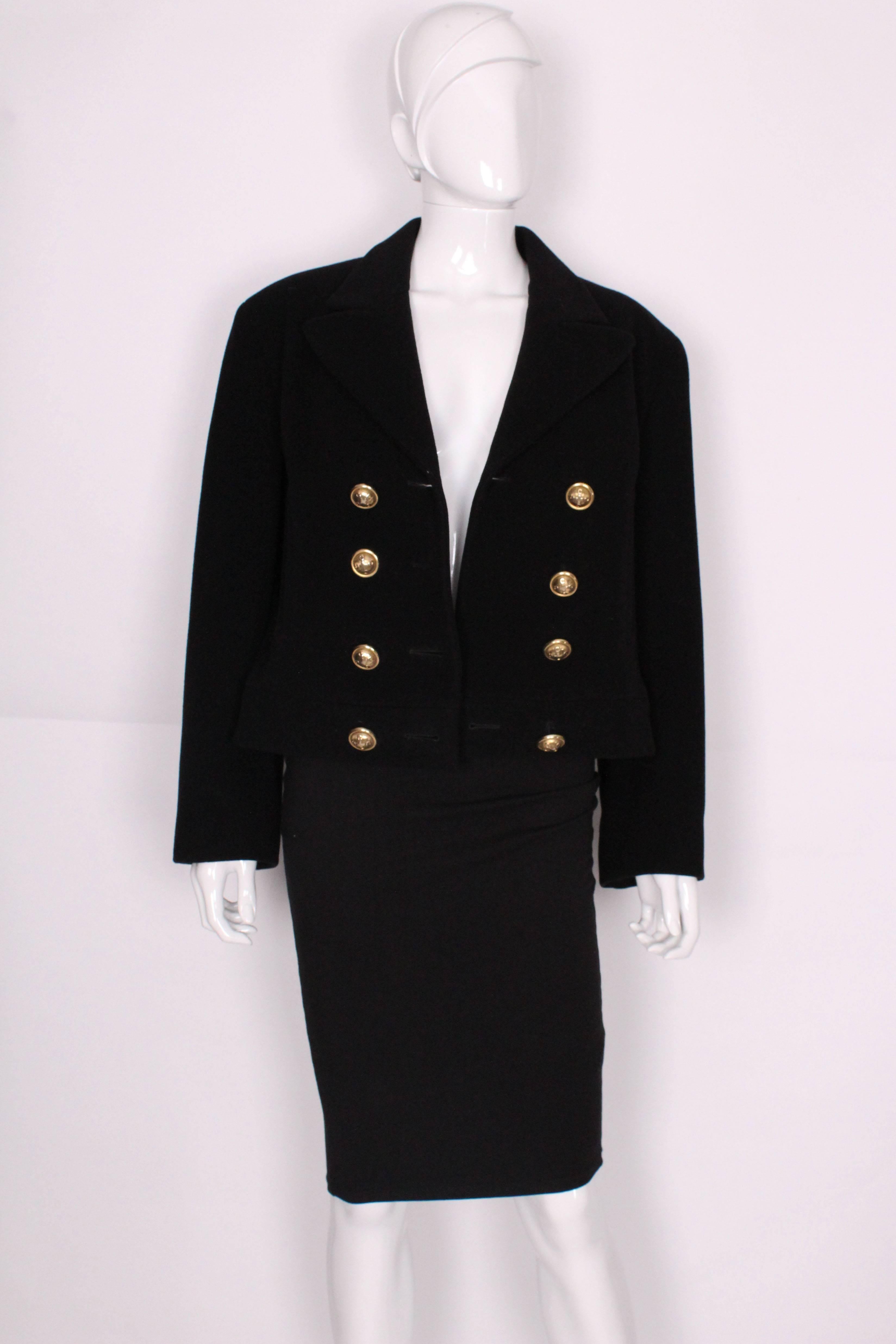 Women's Wool and Mohair Jacket by Moschino Cheap and Chic.