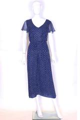 1970's Gina Fratini Silk Party Dress