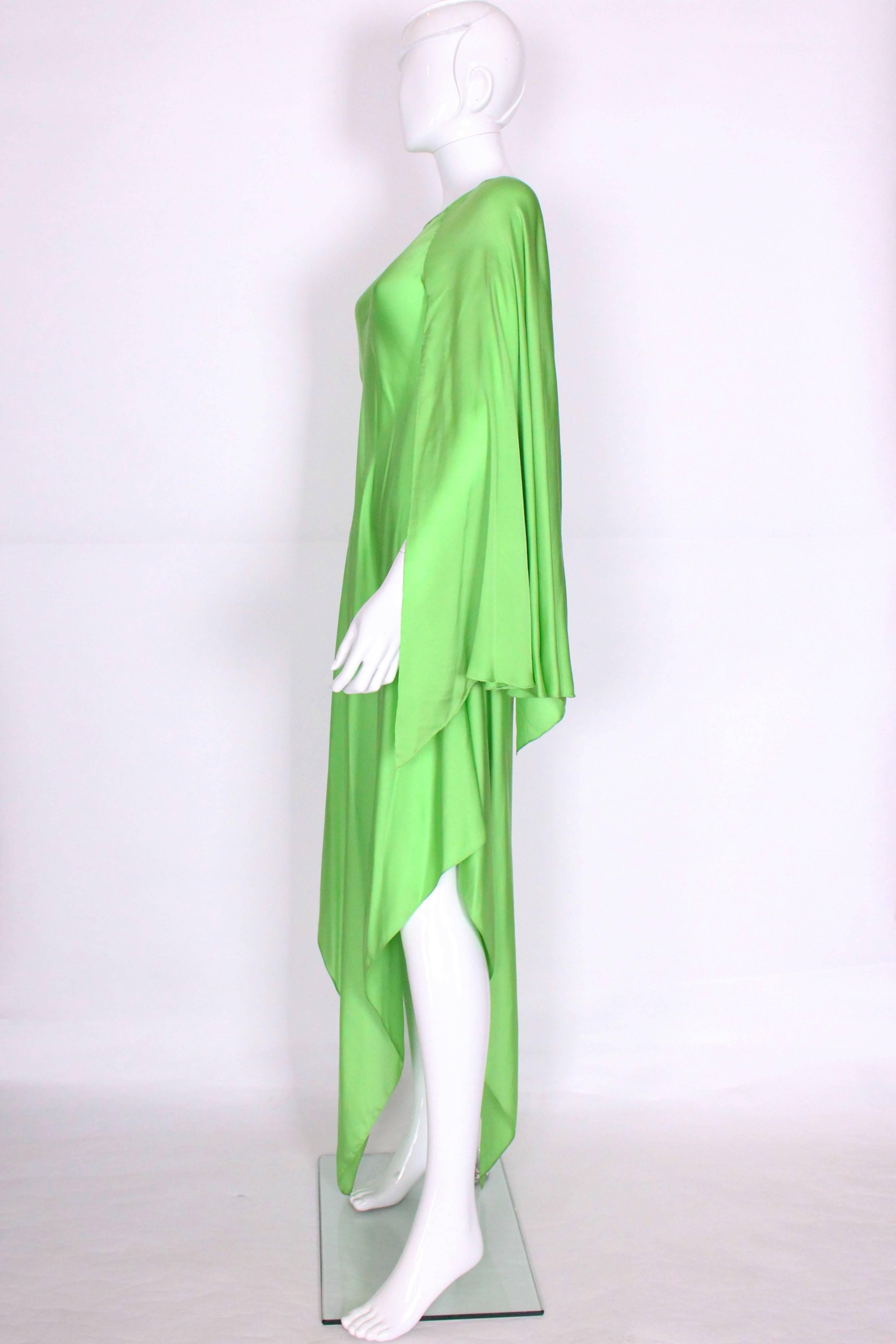 Green silk gown by Oscar de la Renta In Excellent Condition In London, GB