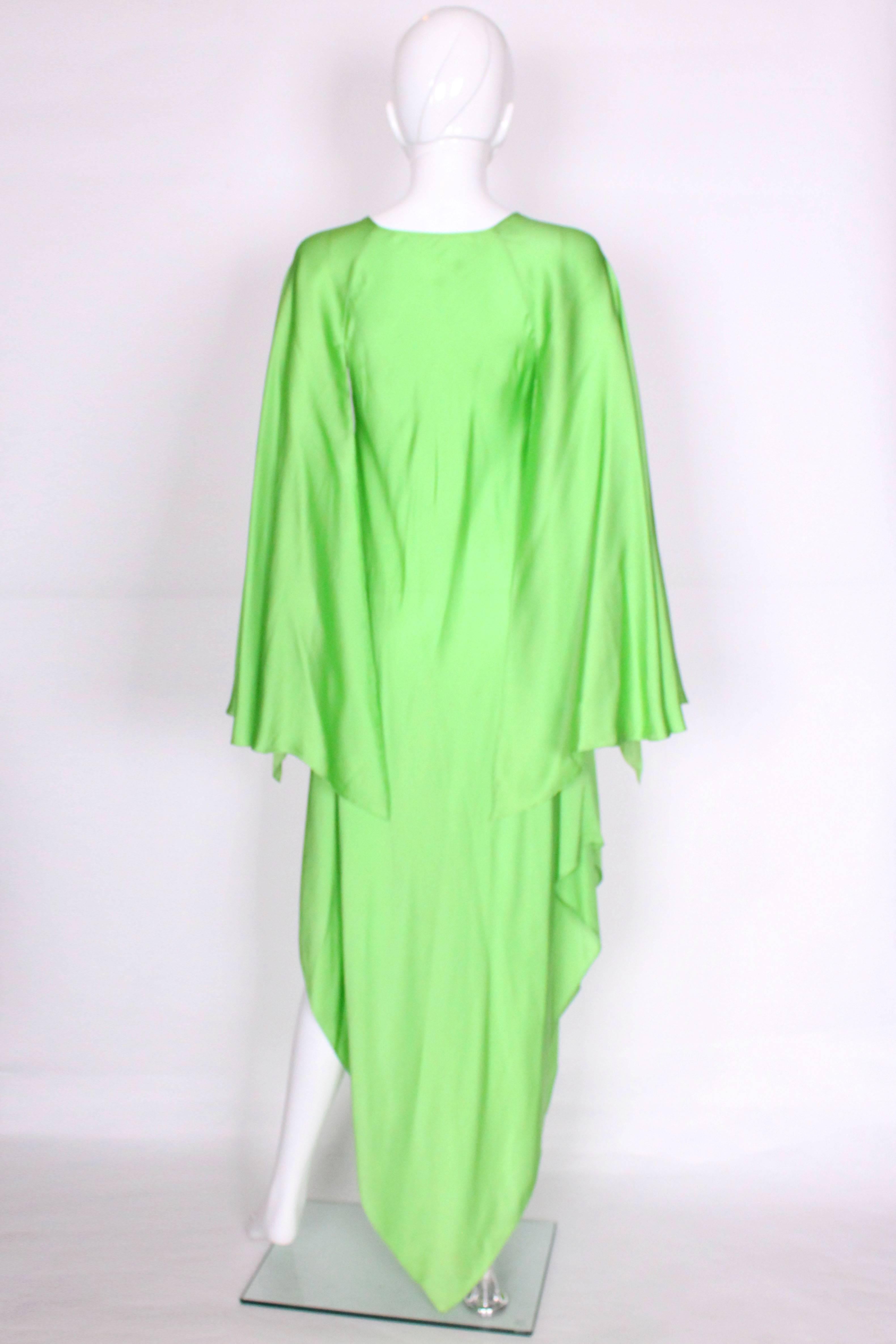 Women's Green silk gown by Oscar de la Renta