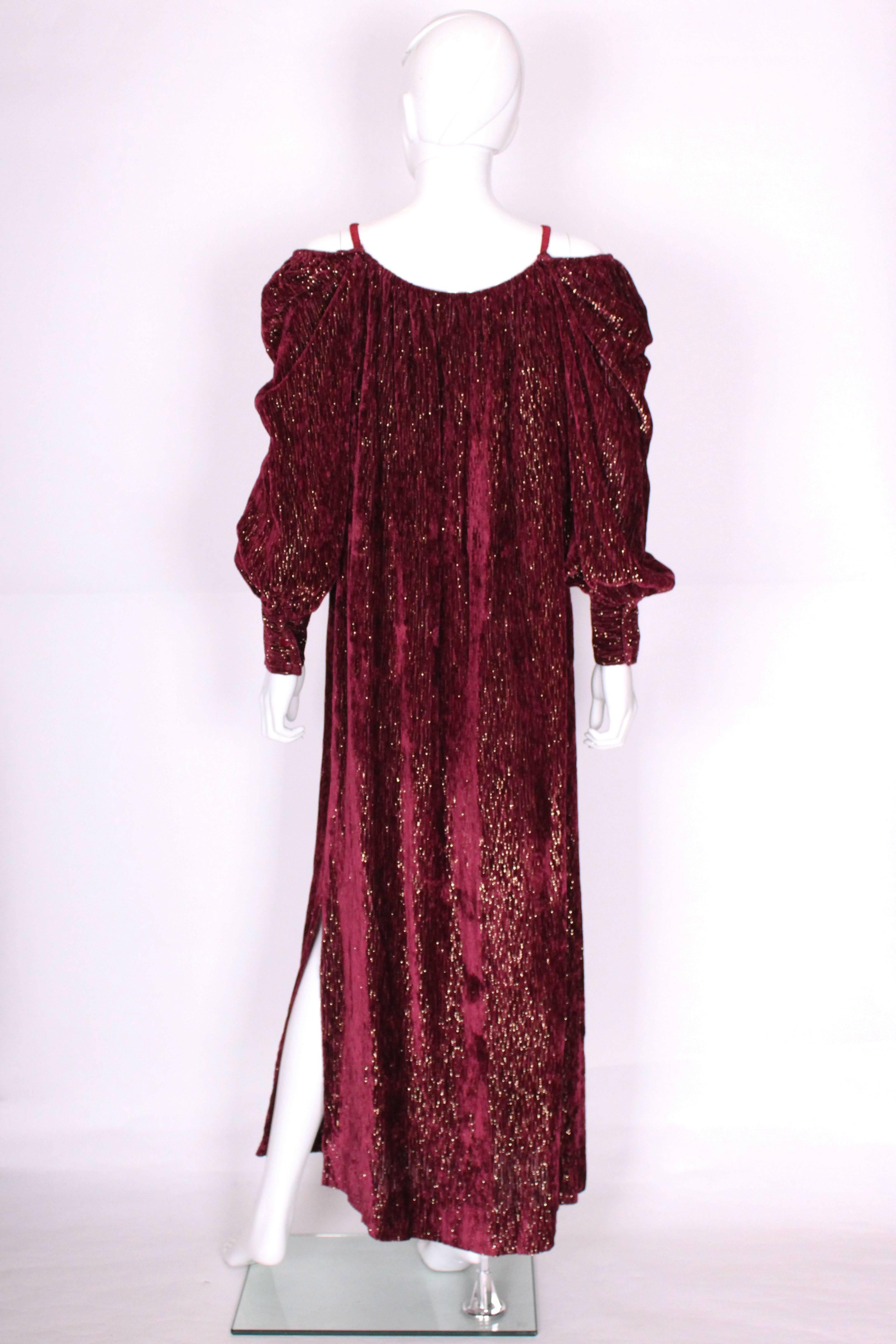 Burgundy Gown by Christian Dior , Boutique Paris 2