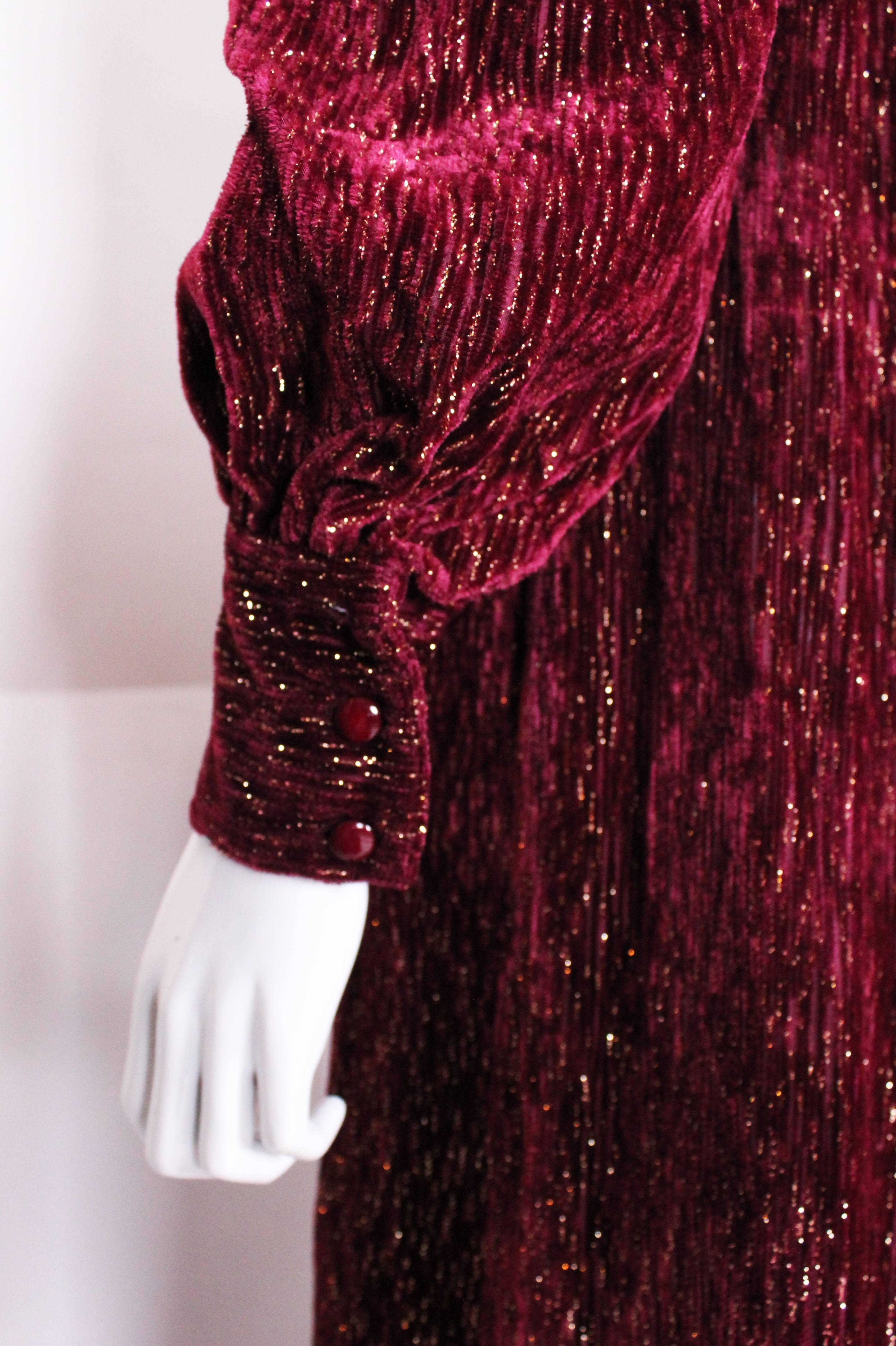 Burgundy Gown by Christian Dior , Boutique Paris 3