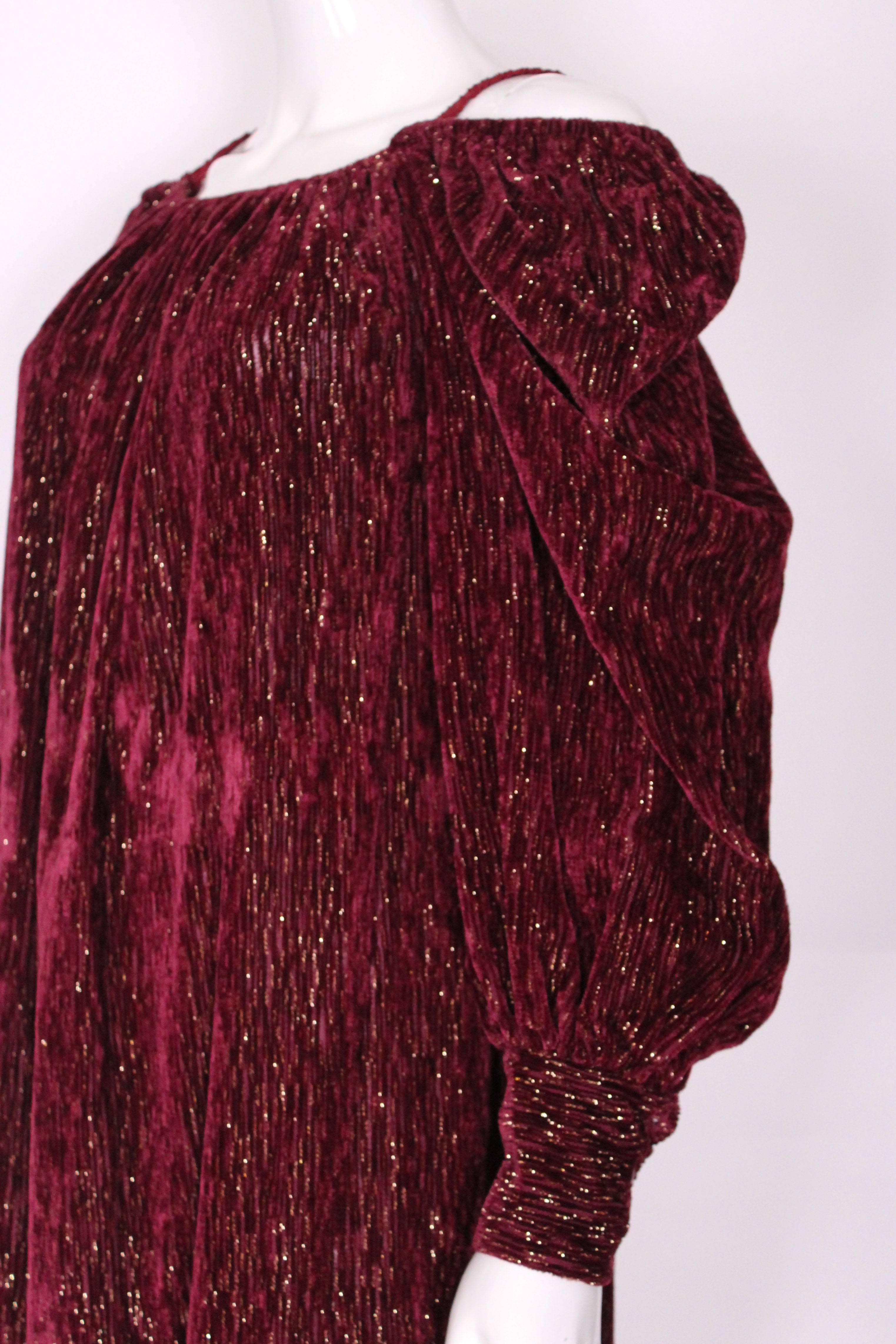 Burgundy Gown by Christian Dior , Boutique Paris 4