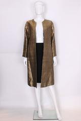 1960s Persian Gold Lame and Silk Coat
