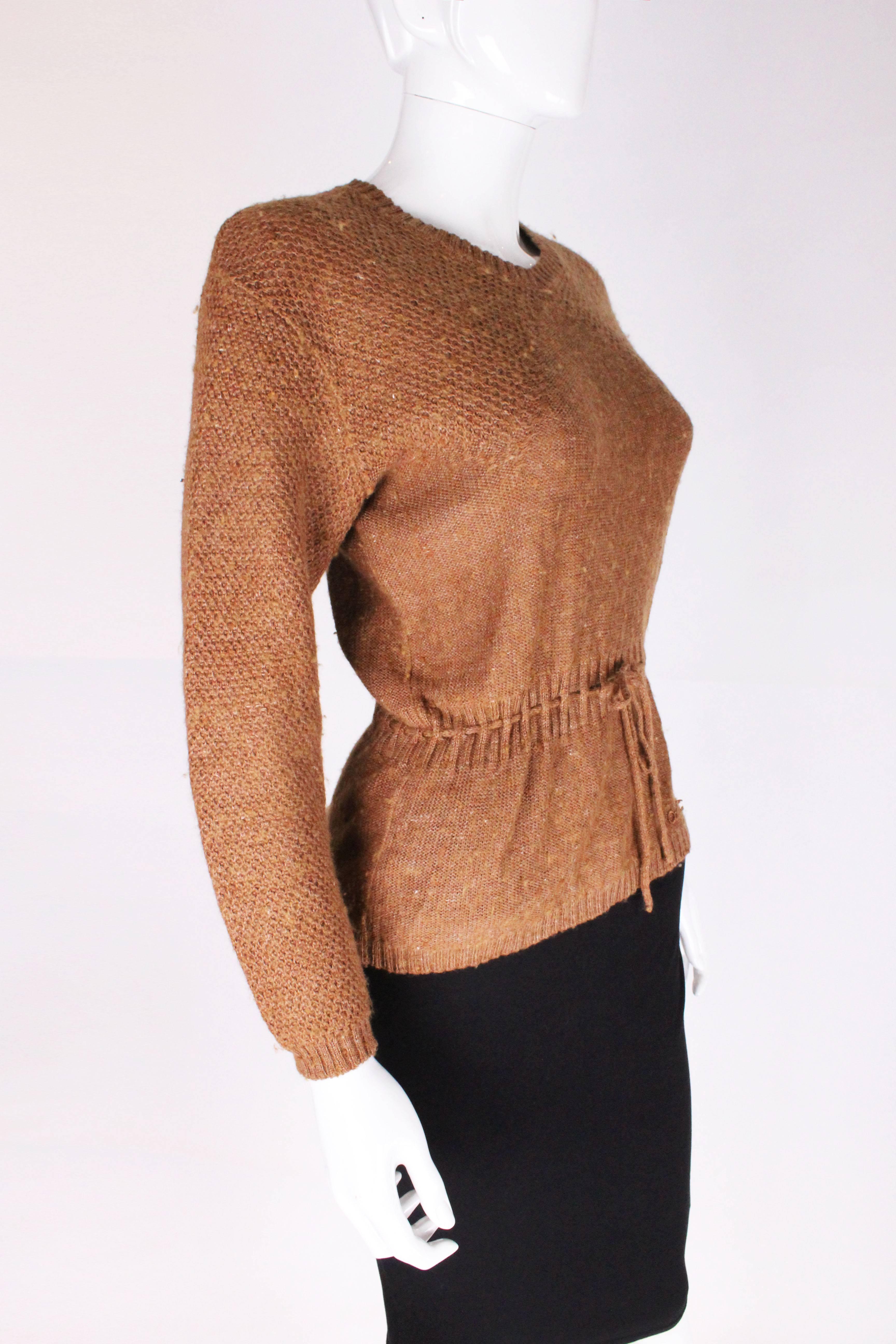 Courreges Brown Jumper In Good Condition In London, GB