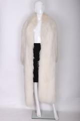1970s/80s White Mongolian Lamb Fur Coat