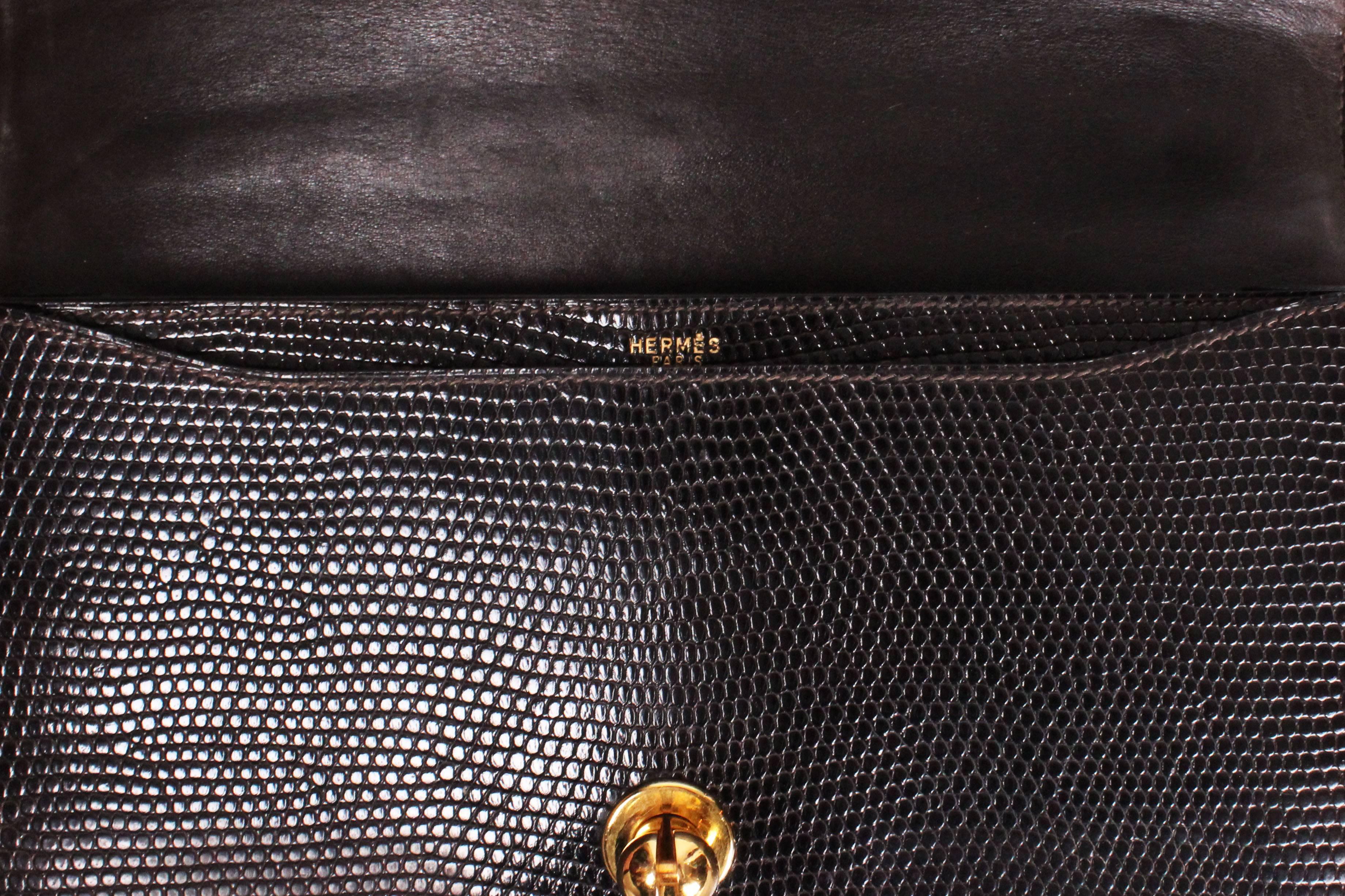 1970s Hermes Snakeskin Handbag 2