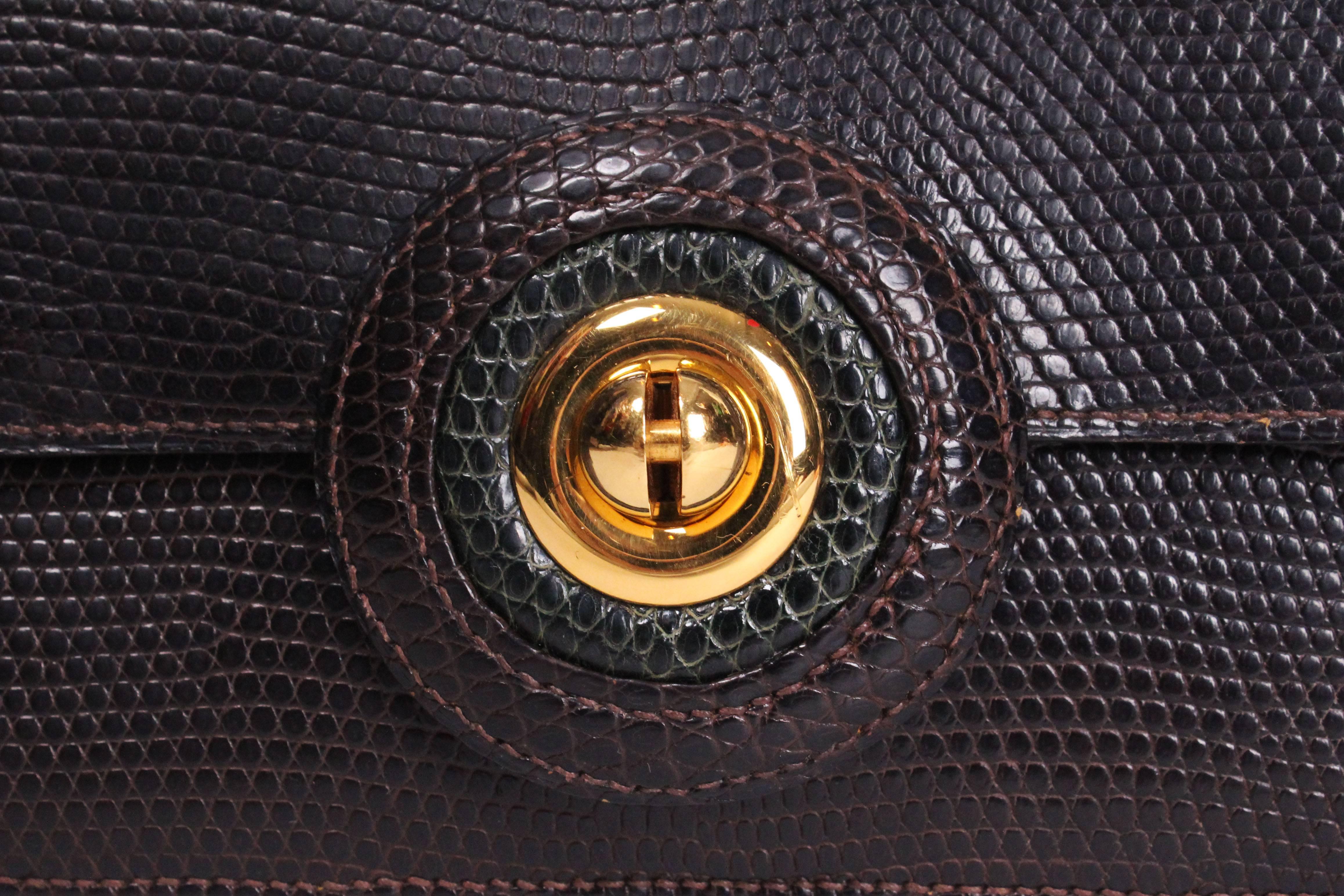 1970s Hermes Snakeskin Handbag 1