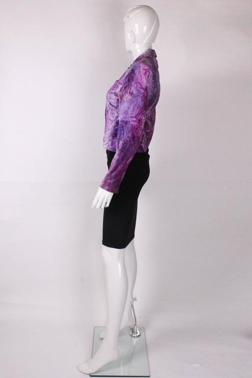 Biba Purple Crushed Velvet Jacket For Sale at 1stDibs purple crushed