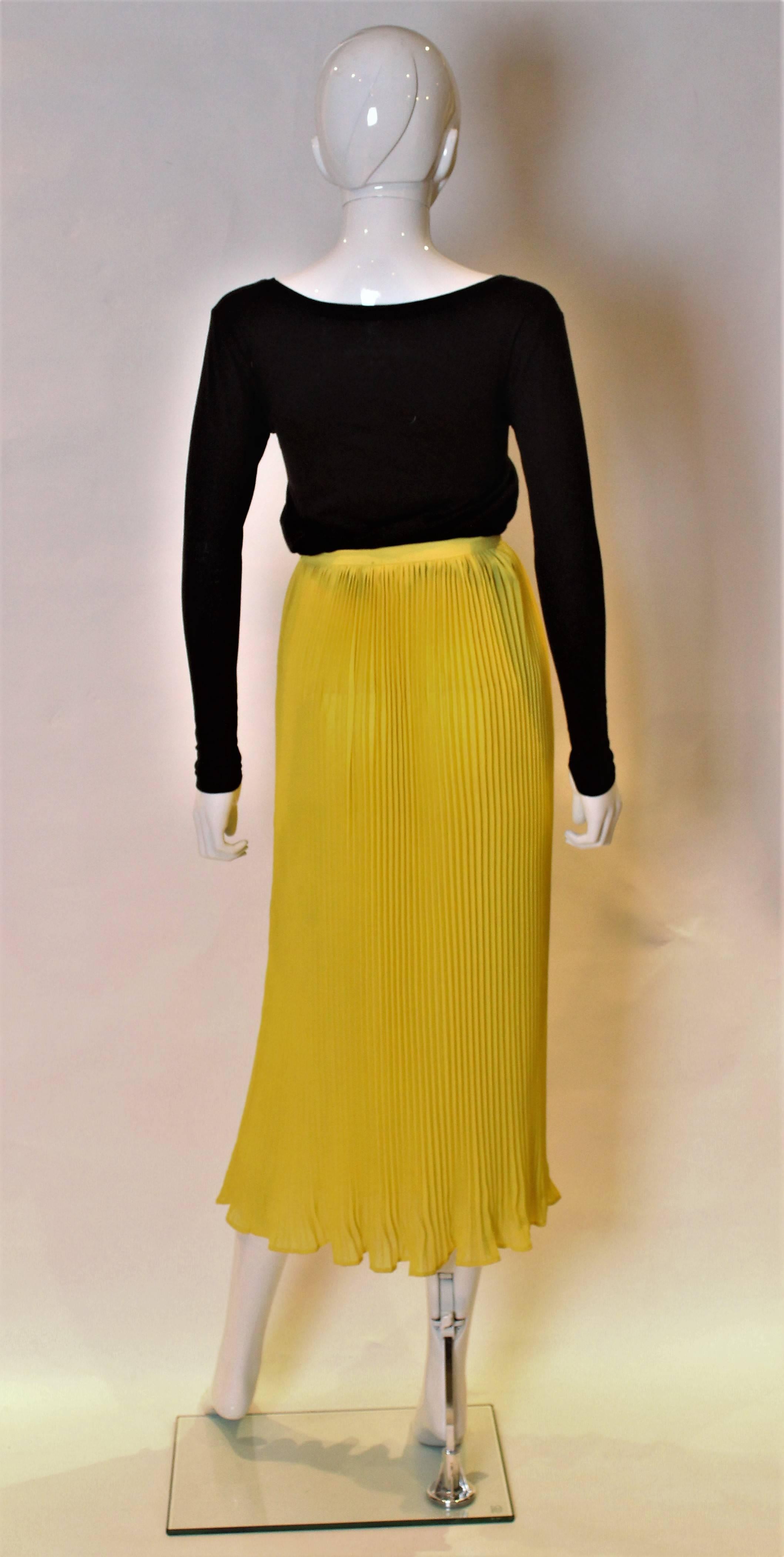 Women's Lolita Lempika Yellow Pleated Skirt
