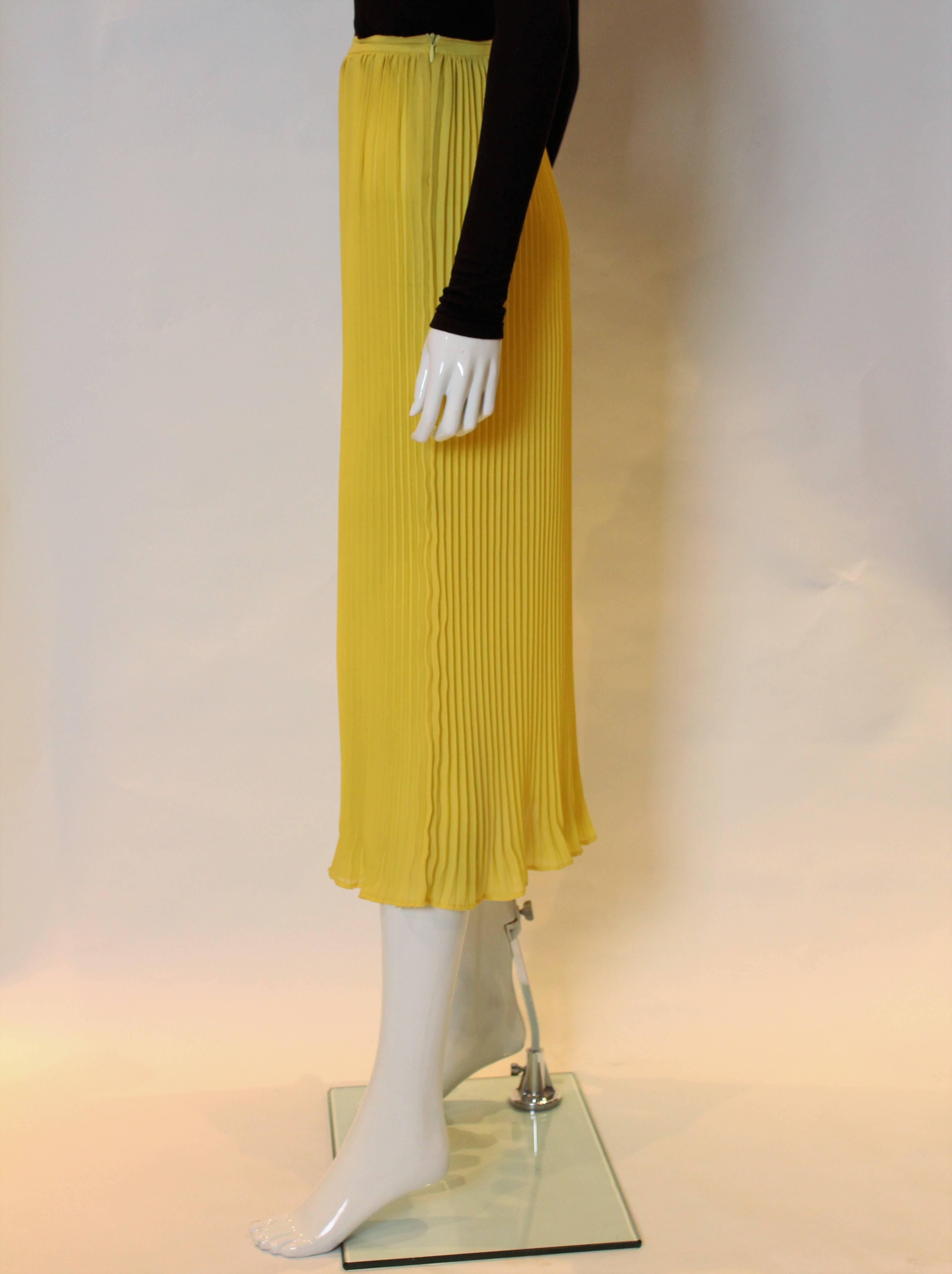 Lolita Lempika Yellow Pleated Skirt 3