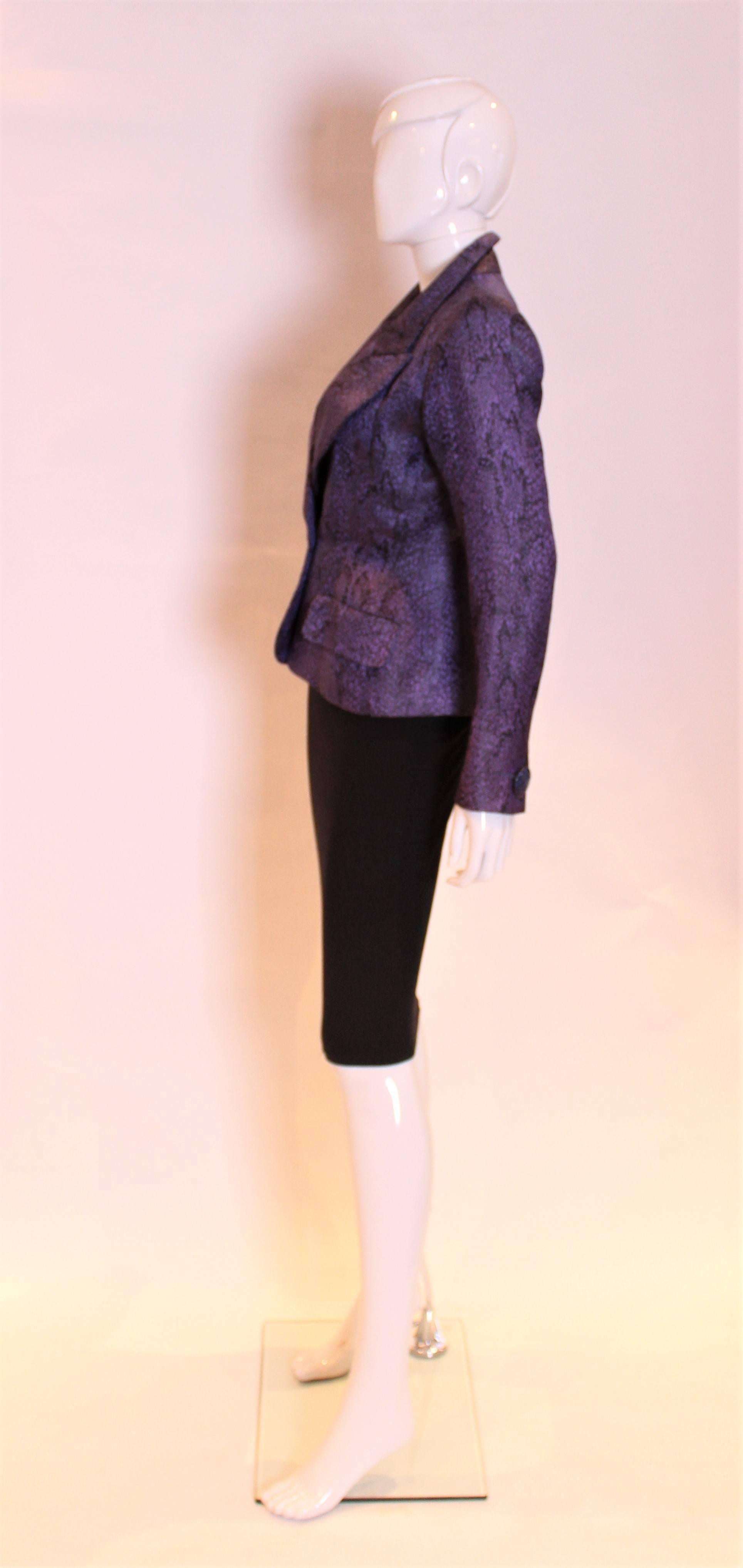 1970s Lilac and Black Jacket 1