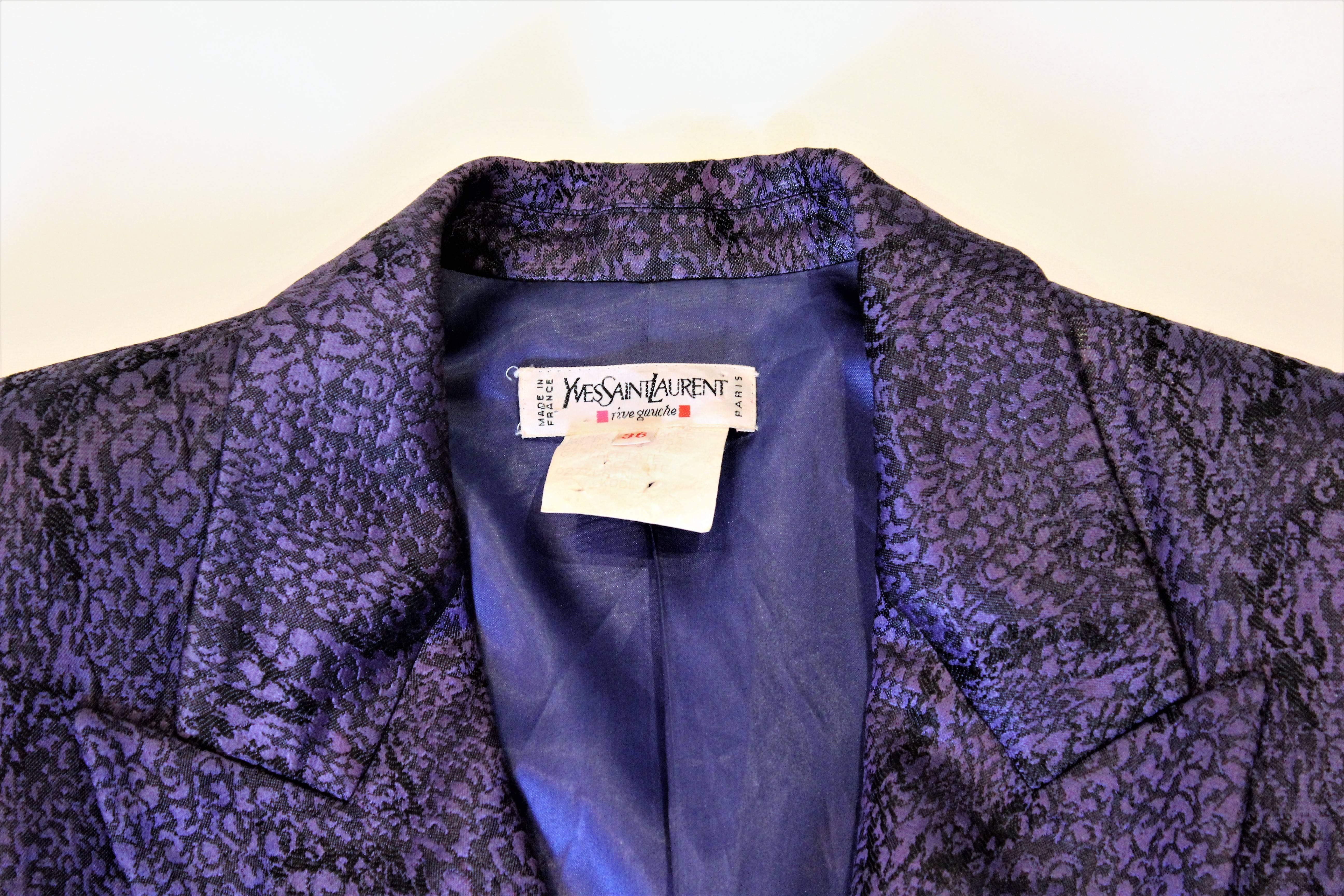 1970s Lilac and Black Jacket 2