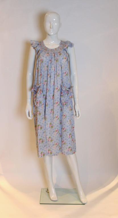 1970s Floral Dress by Fiorucci at 1stDibs | fiorucci dress