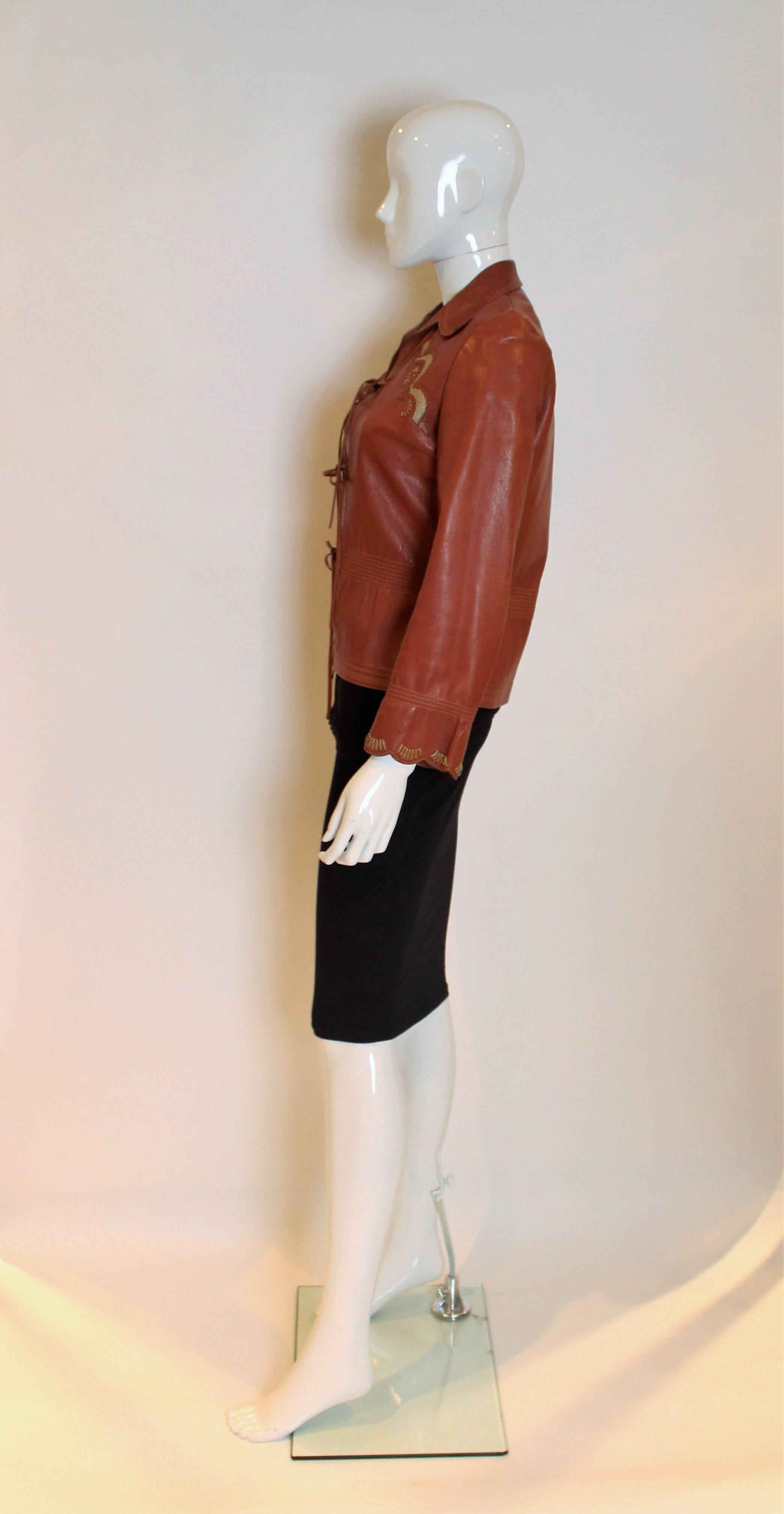 1970s leather jacket by Jean and Michael Pallant 2