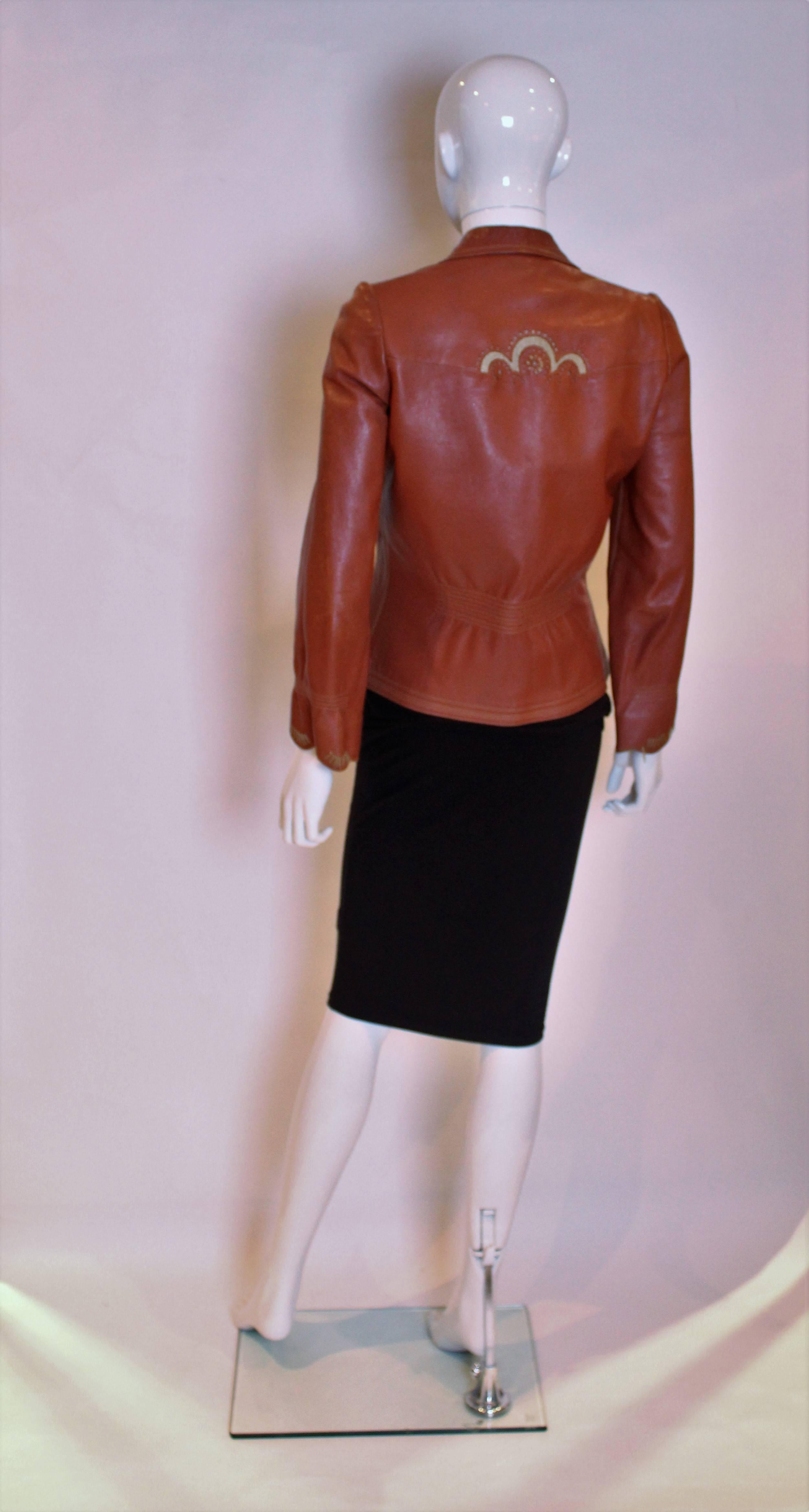 1970s leather jacket by Jean and Michael Pallant 3