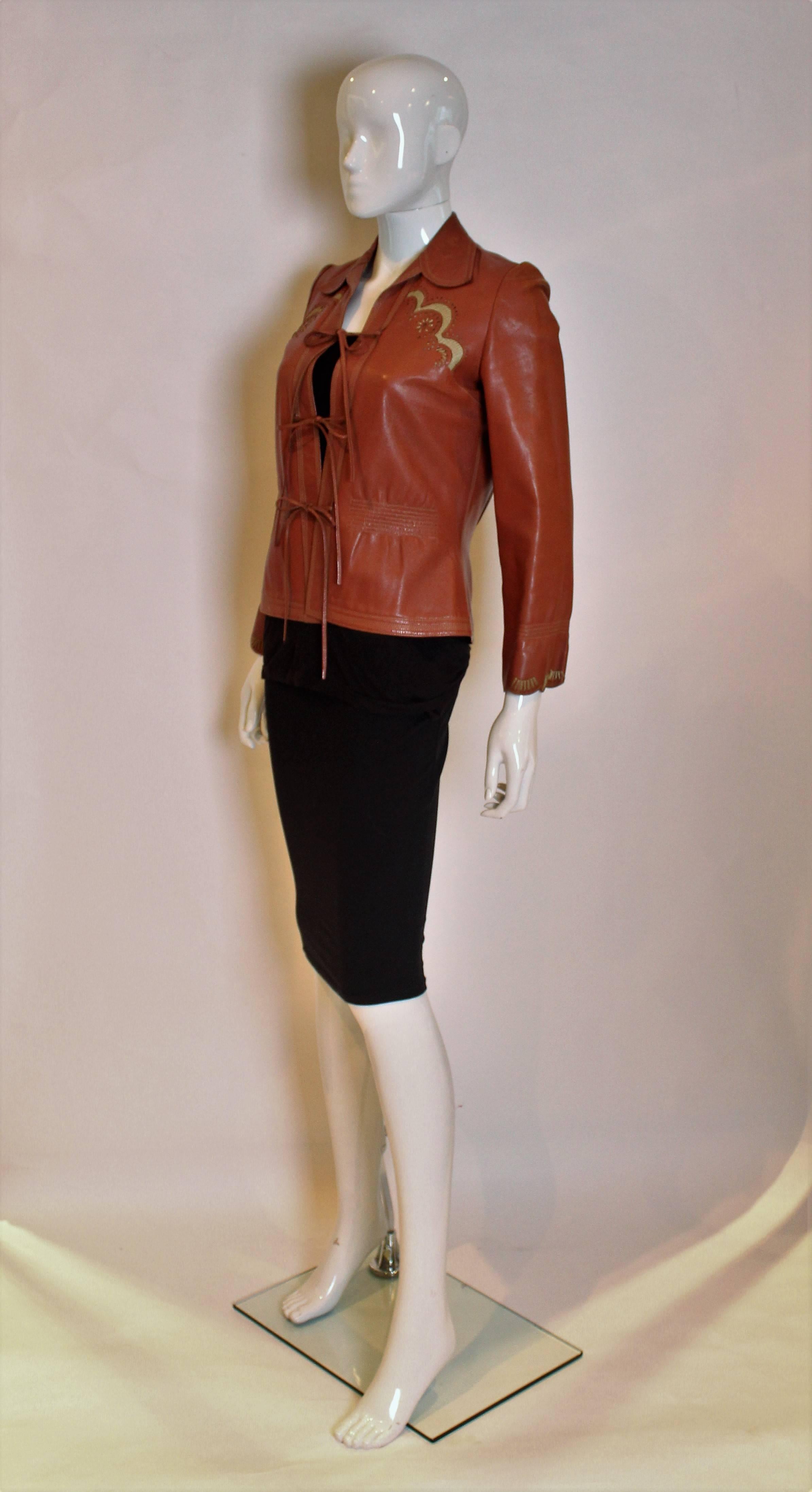1970s leather jacket by Jean and Michael Pallant 1