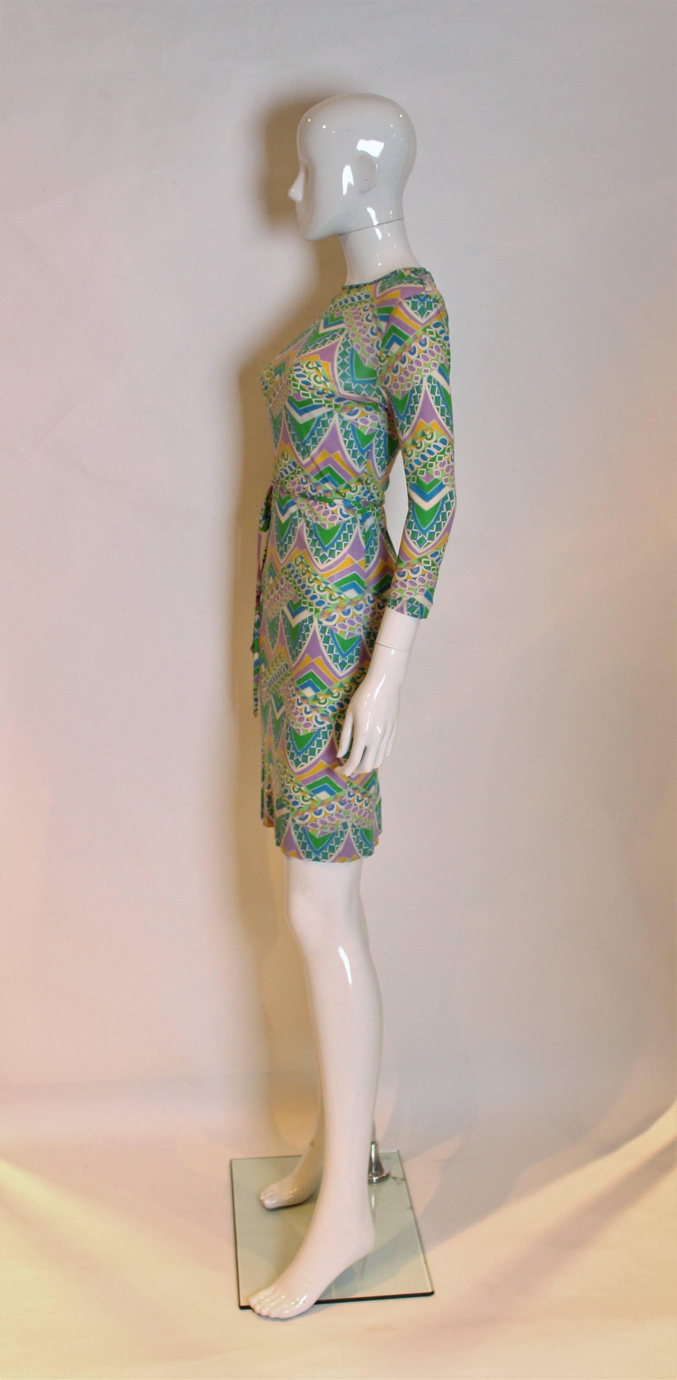 1960/70s Silk Jersey Dress In Good Condition In London, GB