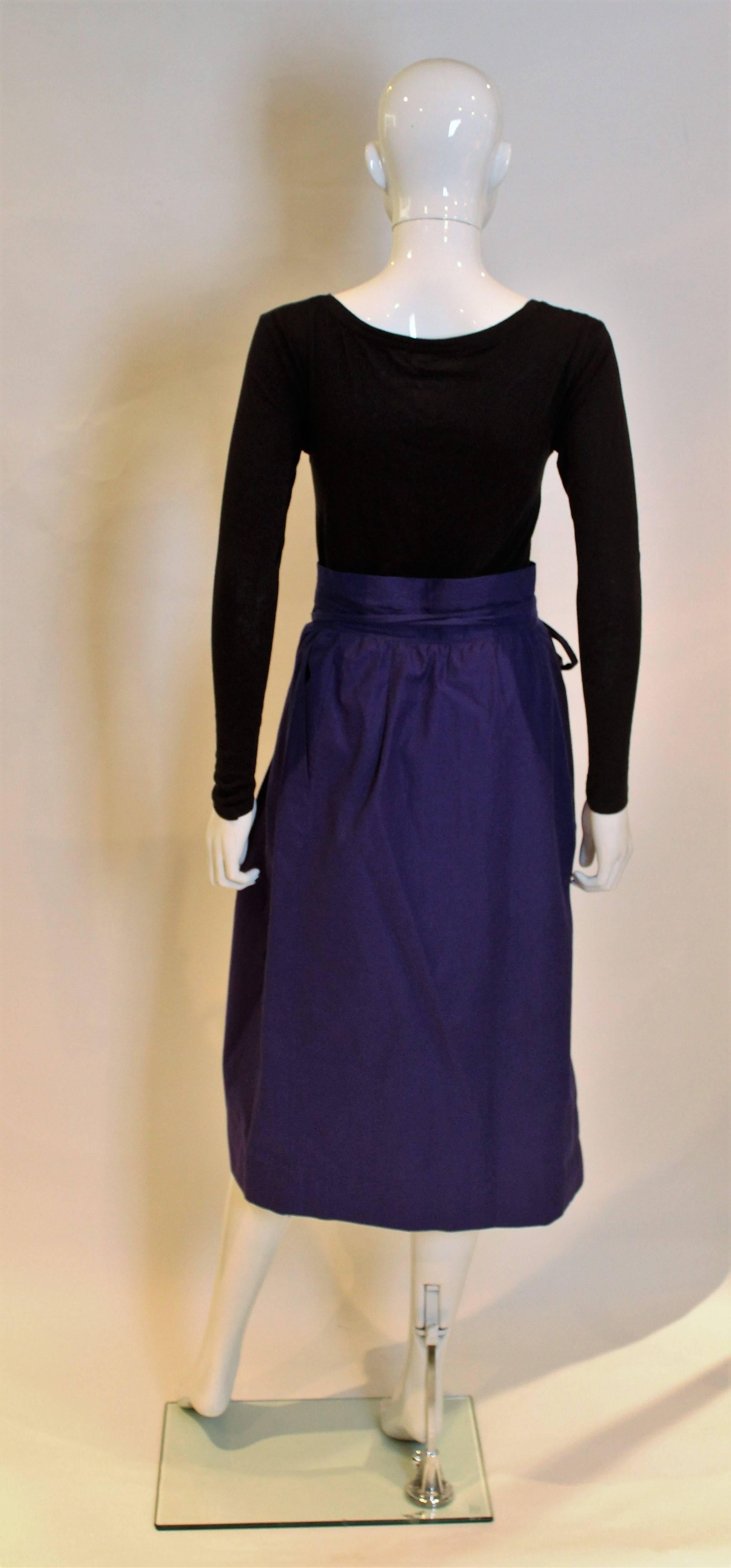 Women's Yves Saint Laurent Rive Gauche Purple Skirt