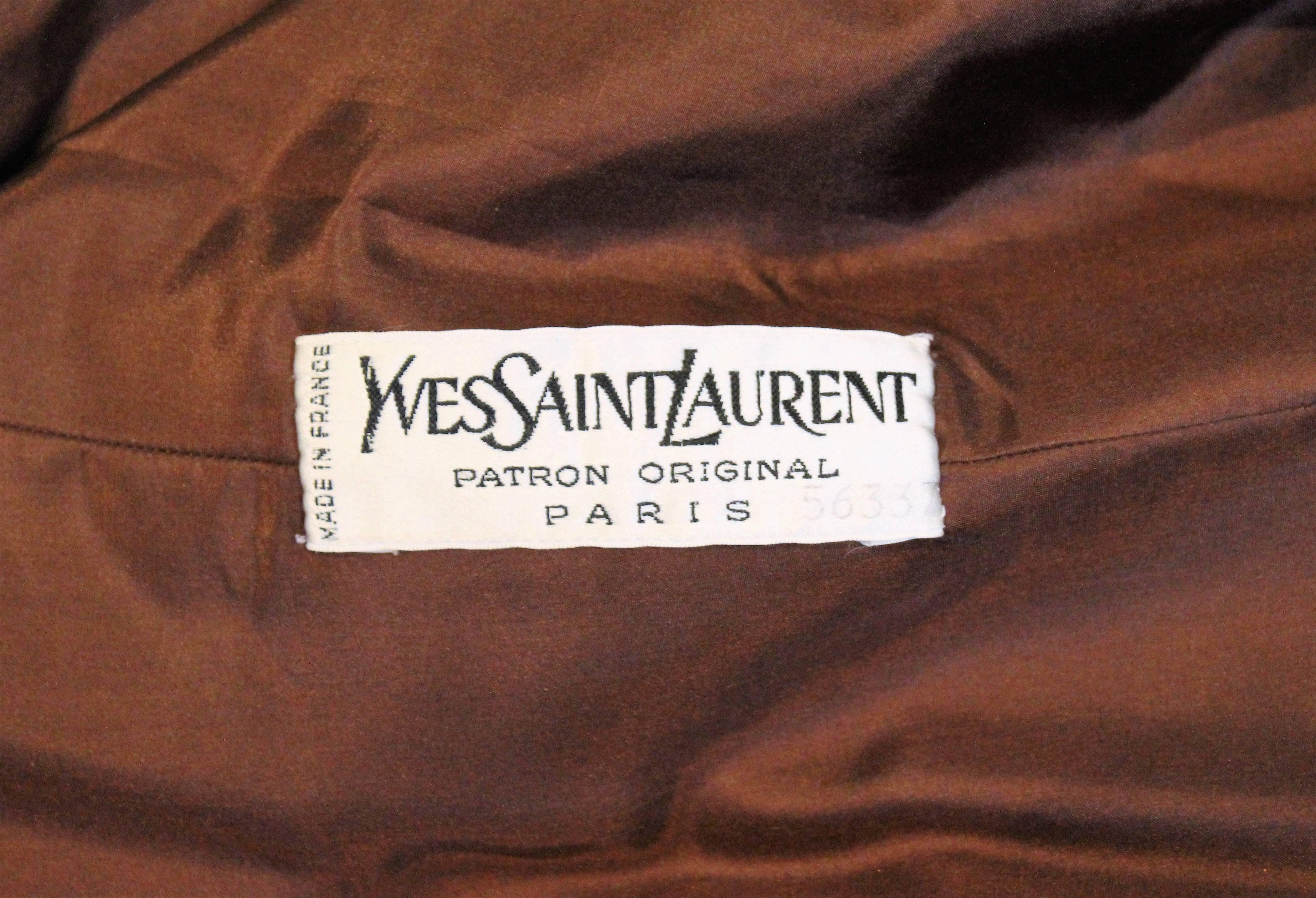 Yves Saint Laurent Patron Original Numbered Dress 2