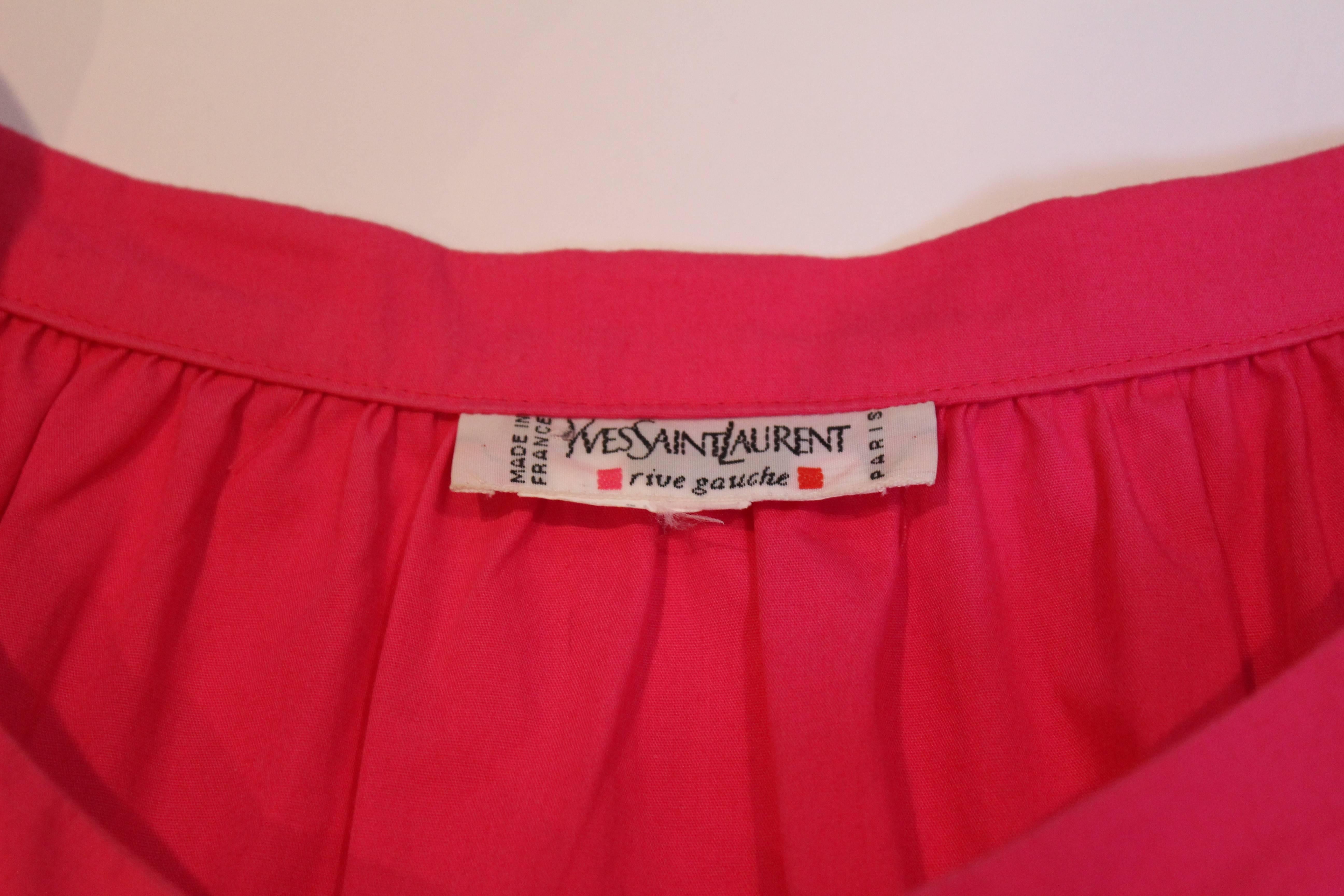 Yves Saint Laurent Rive Gauche Pink Dress 4