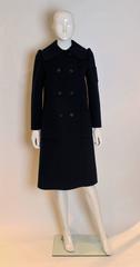 Christian Dior Paris, Blue Wool Coat, Patron Original number 00200