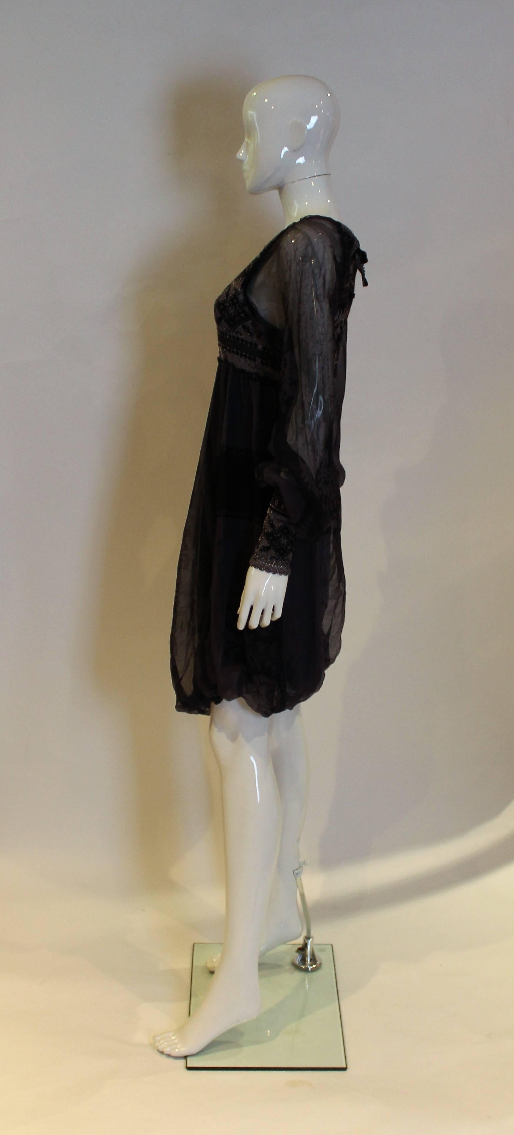 Knitted and Silk Dress by Jean Paul Gaultier In Excellent Condition In London, GB