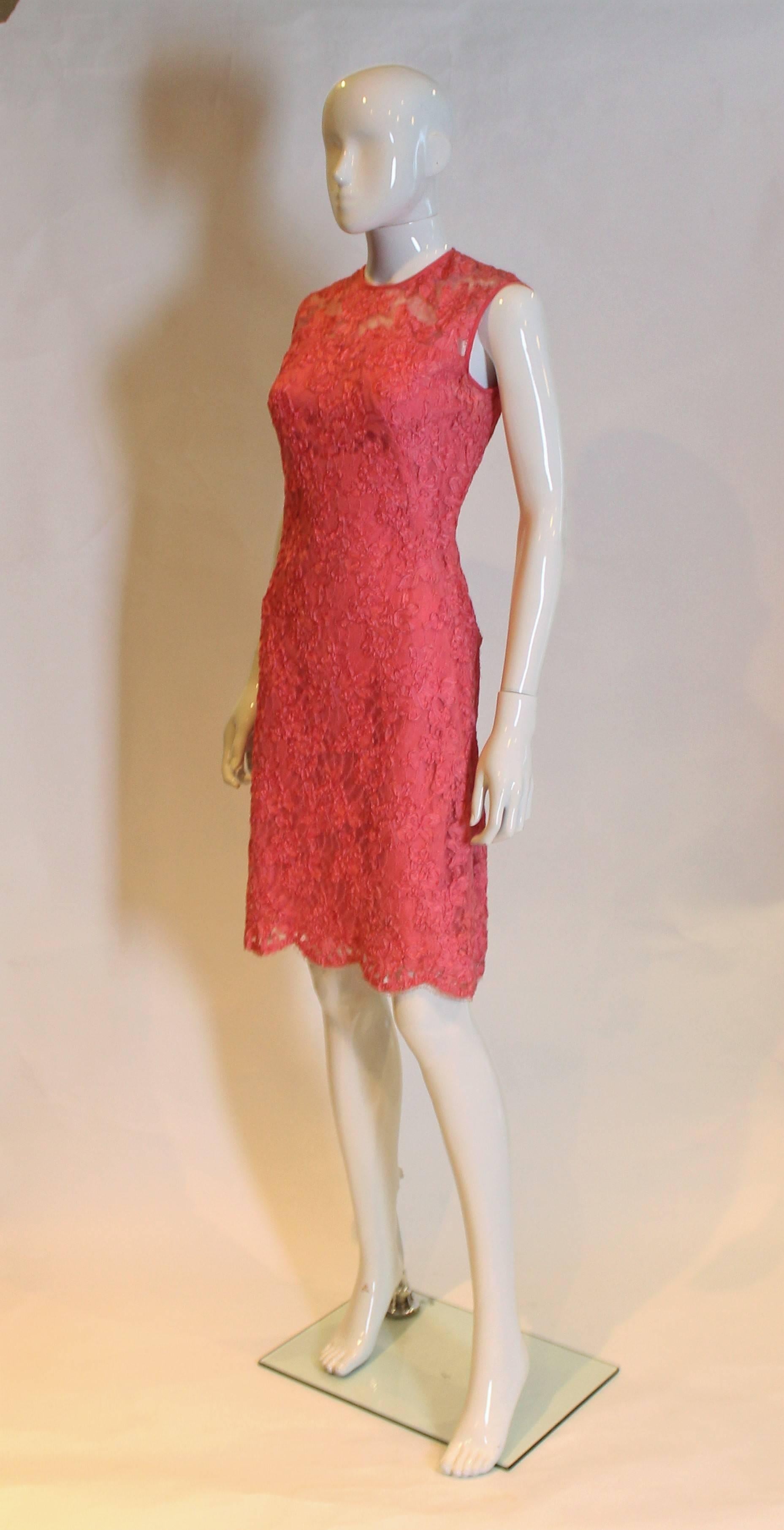 Pink Ribbon Dress By Wendy In Excellent Condition In London, GB