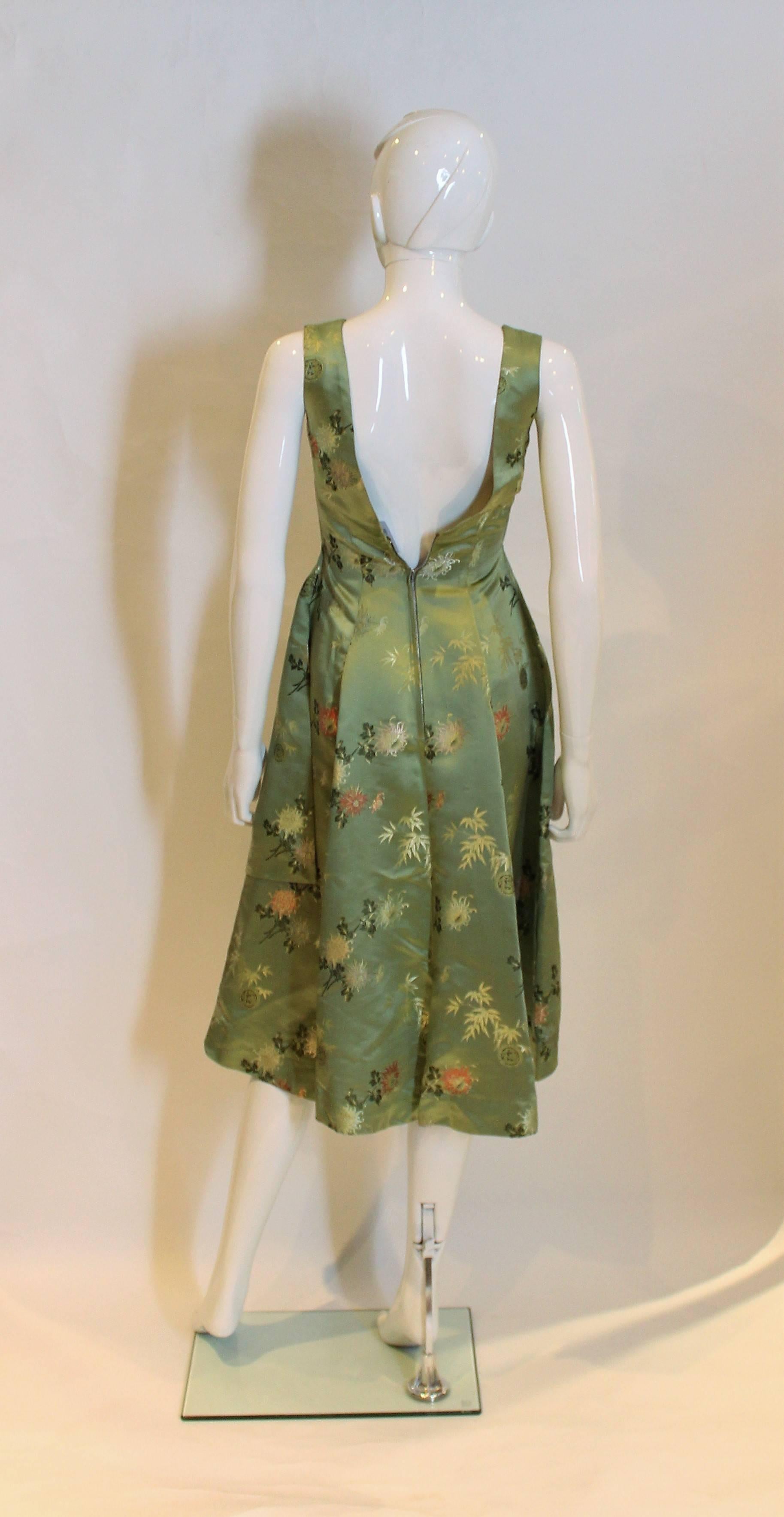 Women's 1950s Silk Cocktail Dress