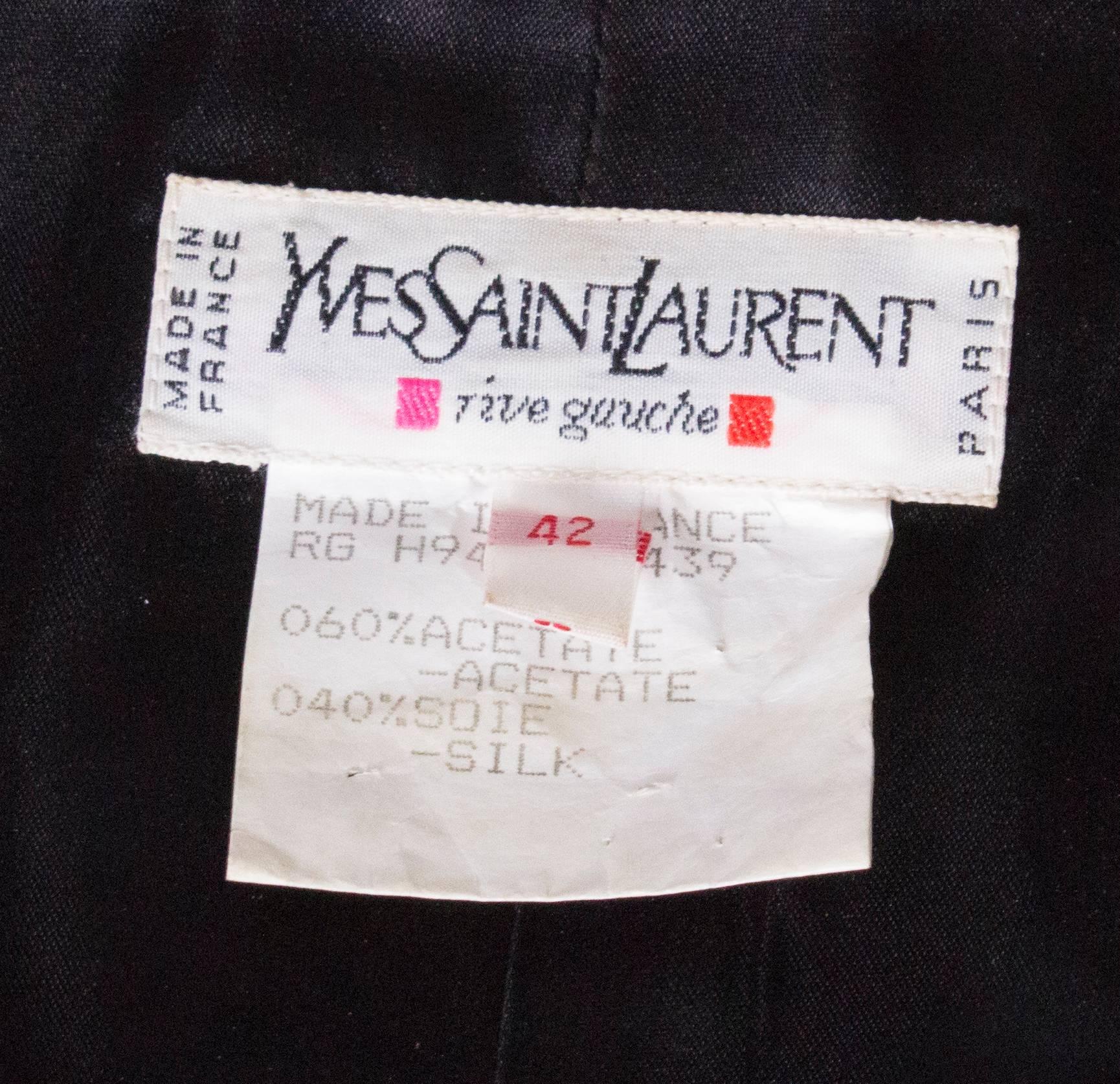 Women's Yves Saint Laurent Rive Gauche Red Vintage Jacket